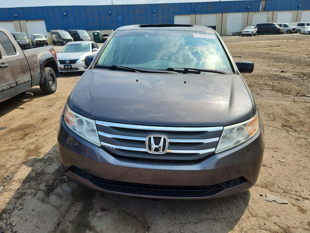 2012 Honda Odyssey Exl Gray vin: 5FNRL5H66CB070953