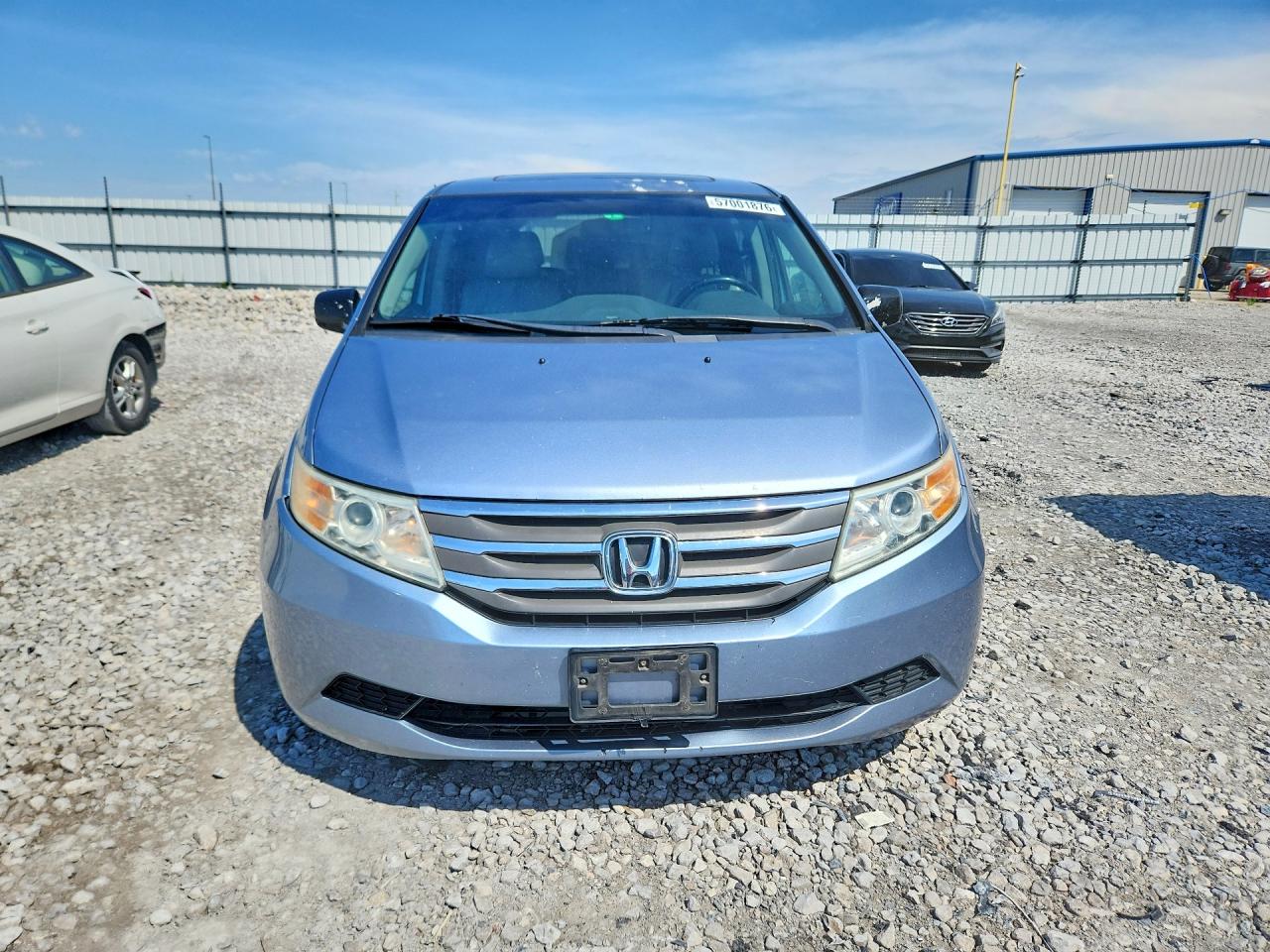 2012 Honda Odyssey Exl Blue vin: 5FNRL5H66CB072301
