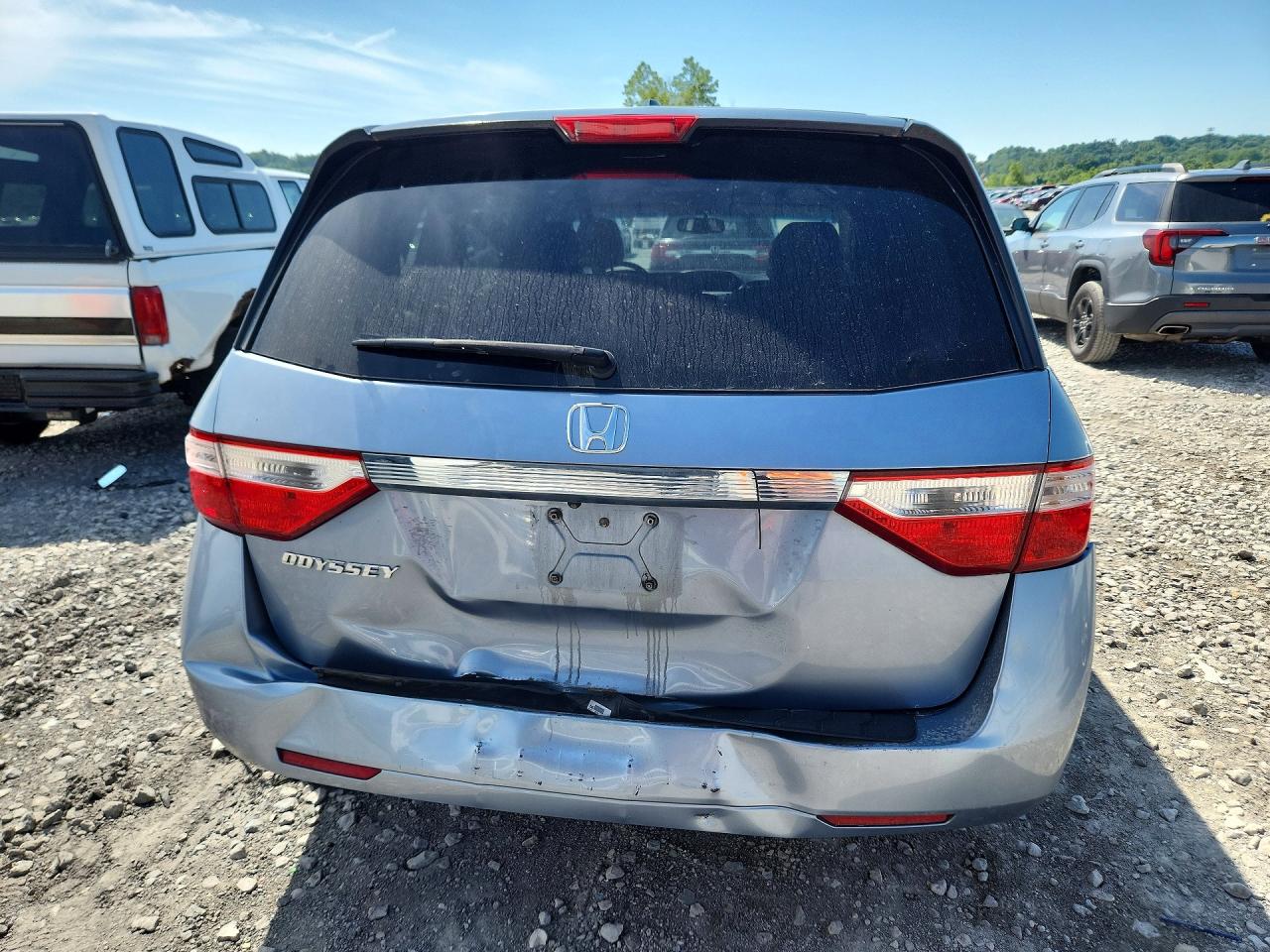 2012 Honda Odyssey Exl Blue vin: 5FNRL5H66CB072301