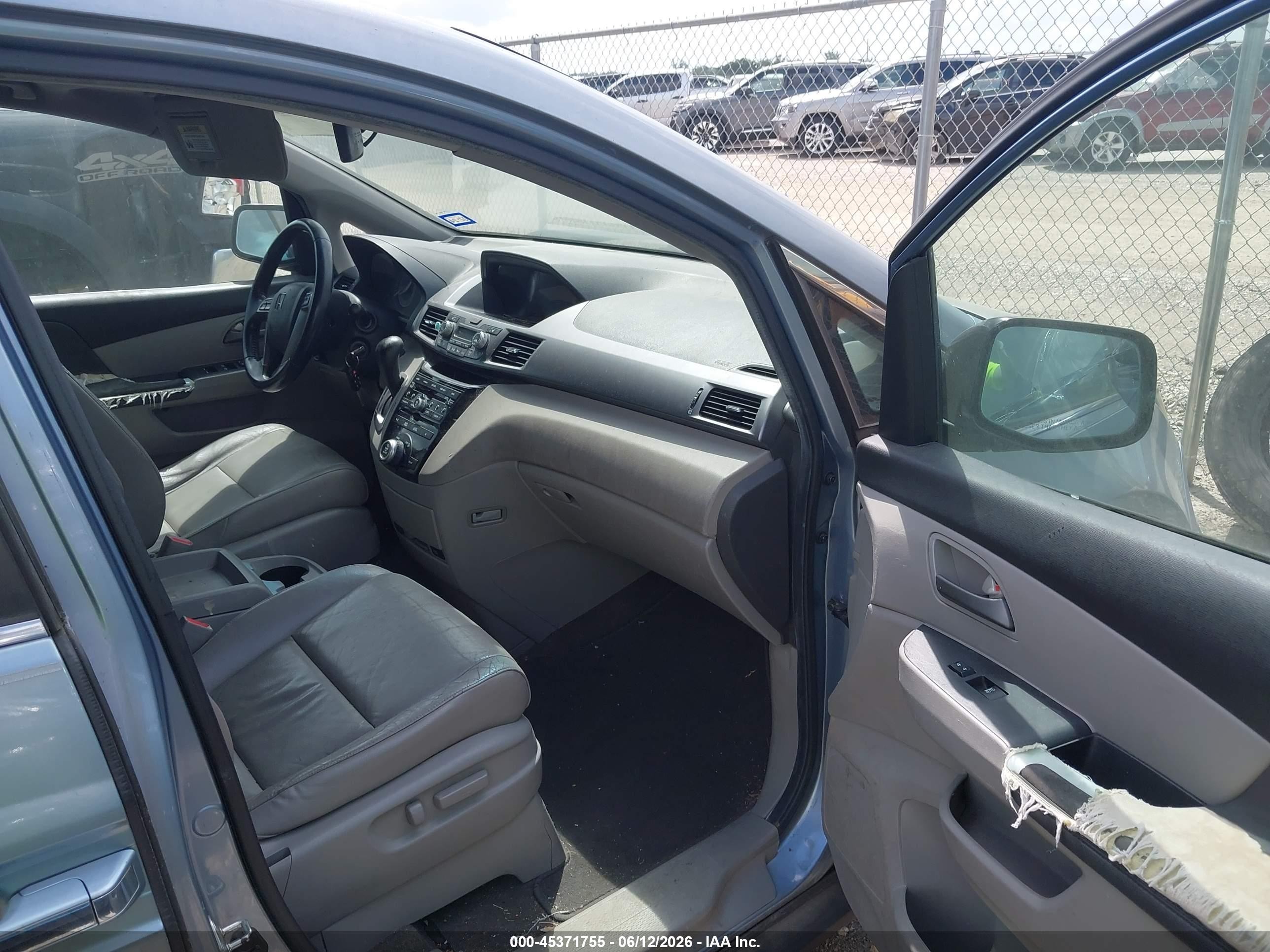 2012 Honda Odyssey Ex-l Blue vin: 5FNRL5H66CB085839