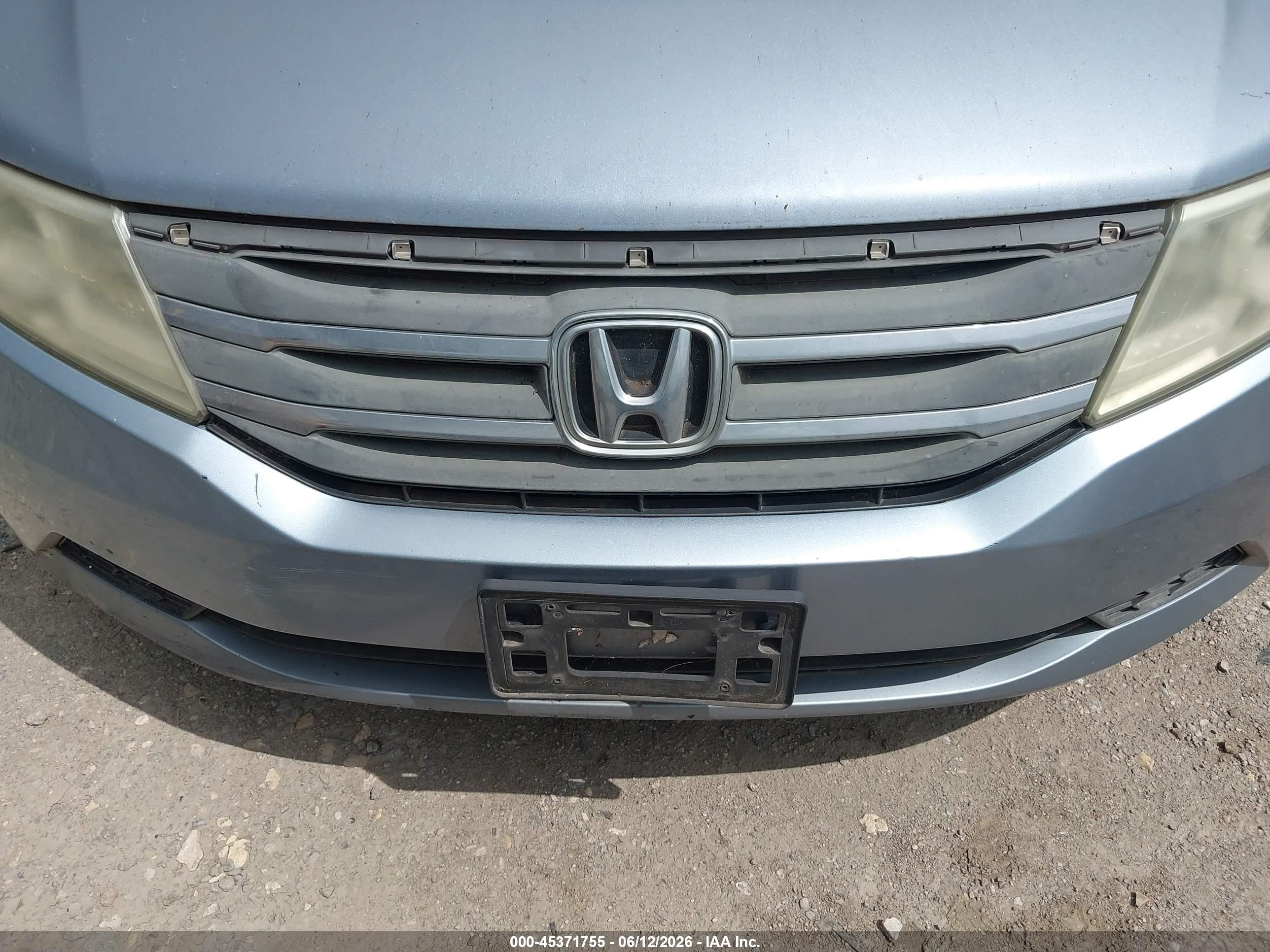 2012 Honda Odyssey Ex-l Blue vin: 5FNRL5H66CB085839