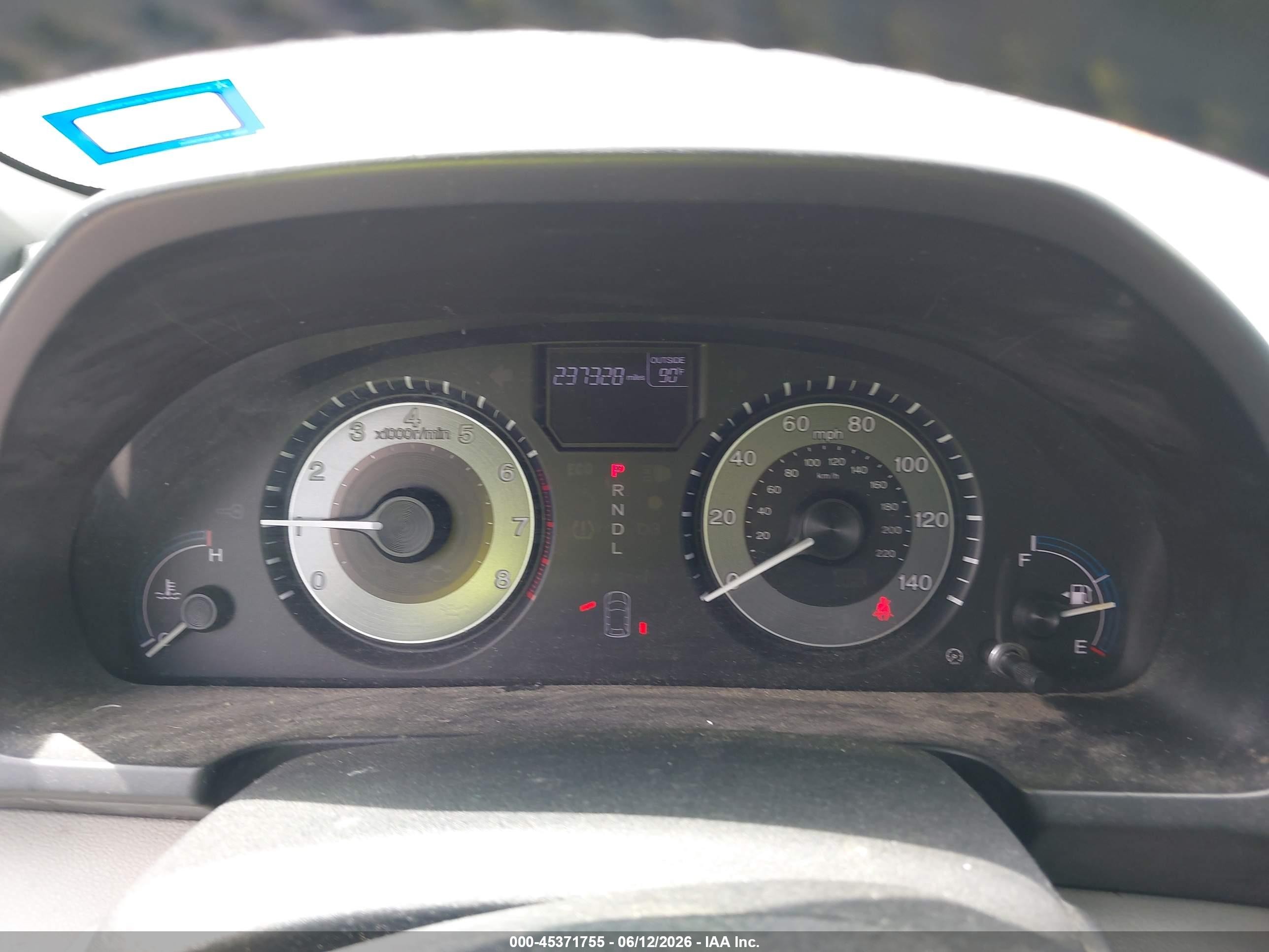 2012 Honda Odyssey Ex-l Blue vin: 5FNRL5H66CB085839