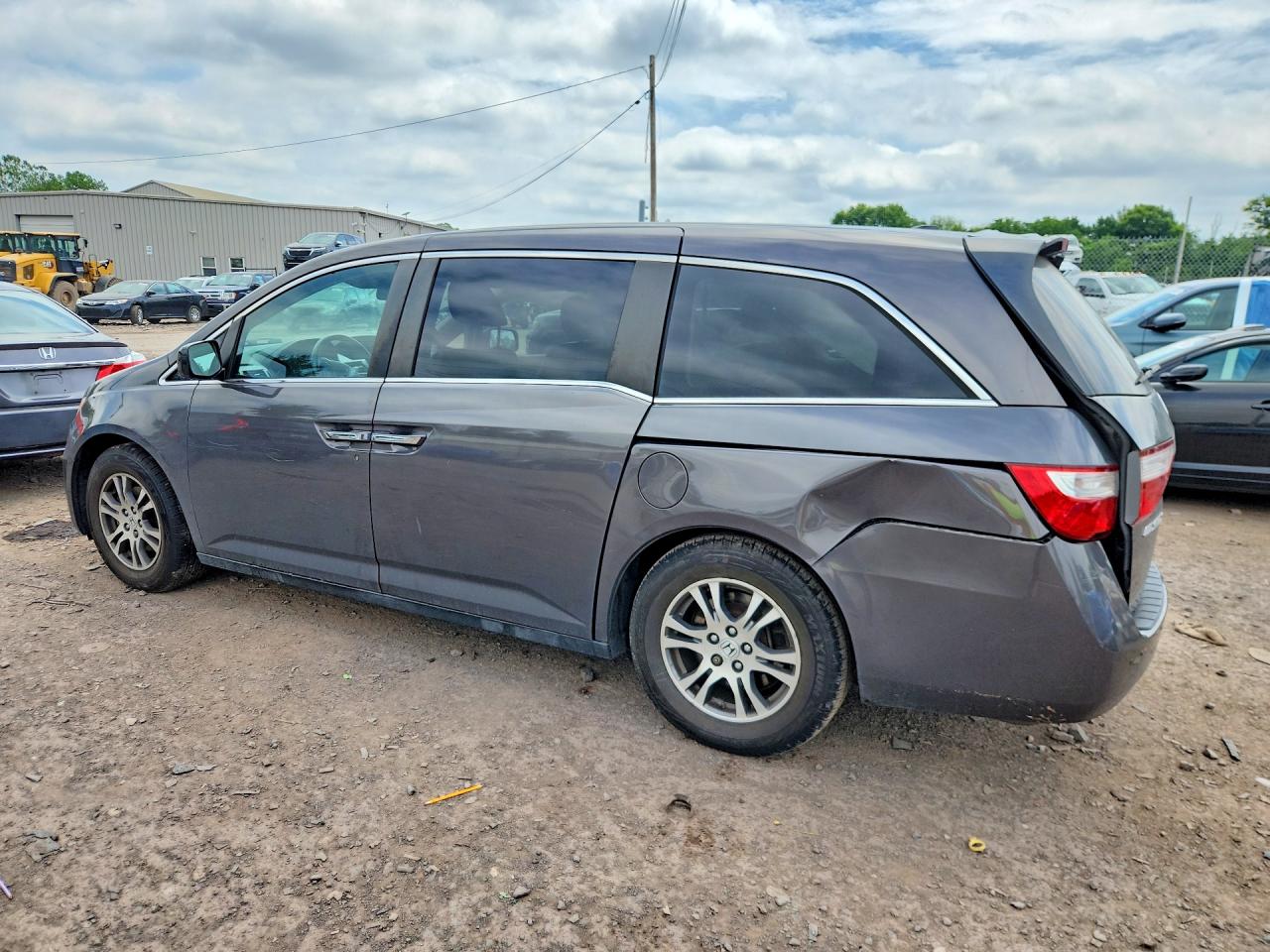 2012 Honda Odyssey Exl Gray vin: 5FNRL5H66CB087235