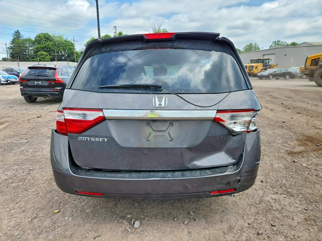 2012 Honda Odyssey Exl Gray vin: 5FNRL5H66CB087235