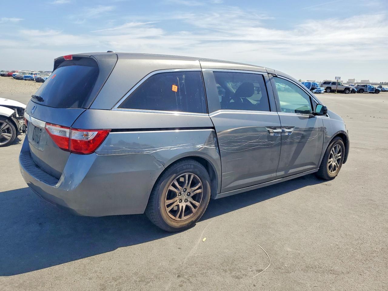 2012 Honda Odyssey Exl Gray vin: 5FNRL5H66CB114109