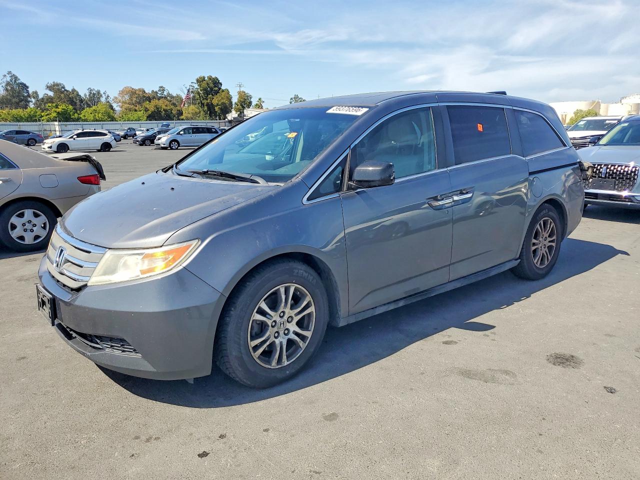 2012 Honda Odyssey Exl Gray vin: 5FNRL5H66CB114109