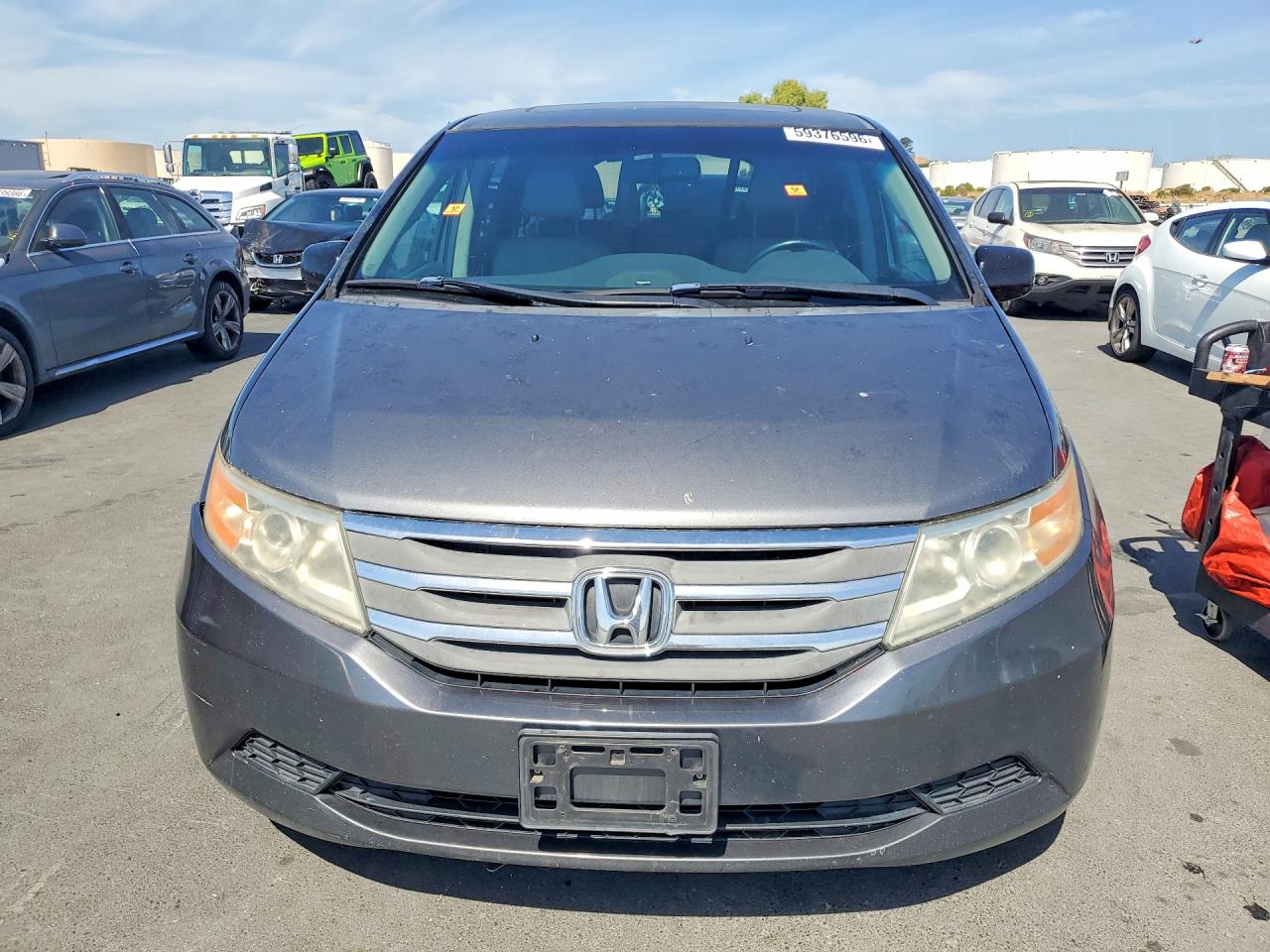 2012 Honda Odyssey Exl Gray vin: 5FNRL5H66CB114109