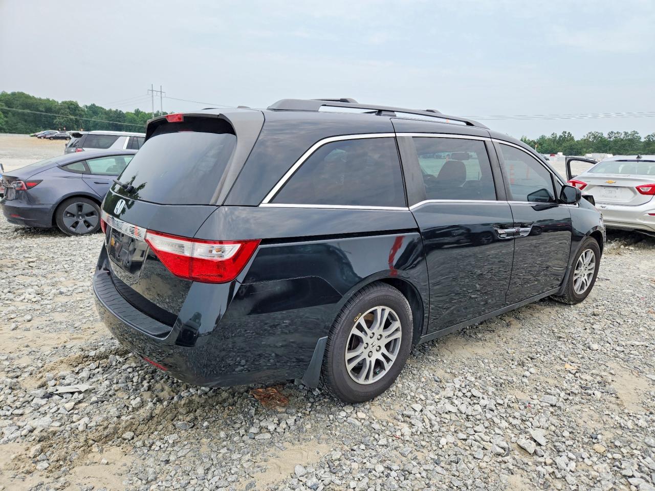 2012 Honda Odyssey Exl Черный vin: 5FNRL5H66CB116555