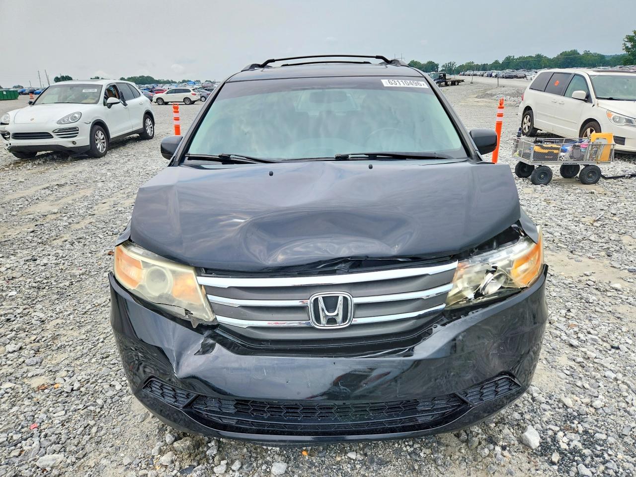 2012 Honda Odyssey Exl Черный vin: 5FNRL5H66CB116555