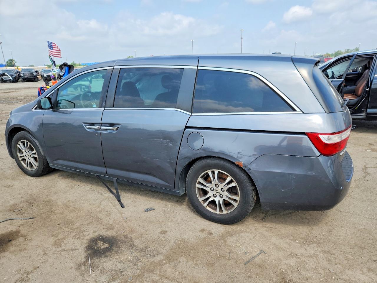 2012 Honda Odyssey Exl Gray vin: 5FNRL5H66CB119665