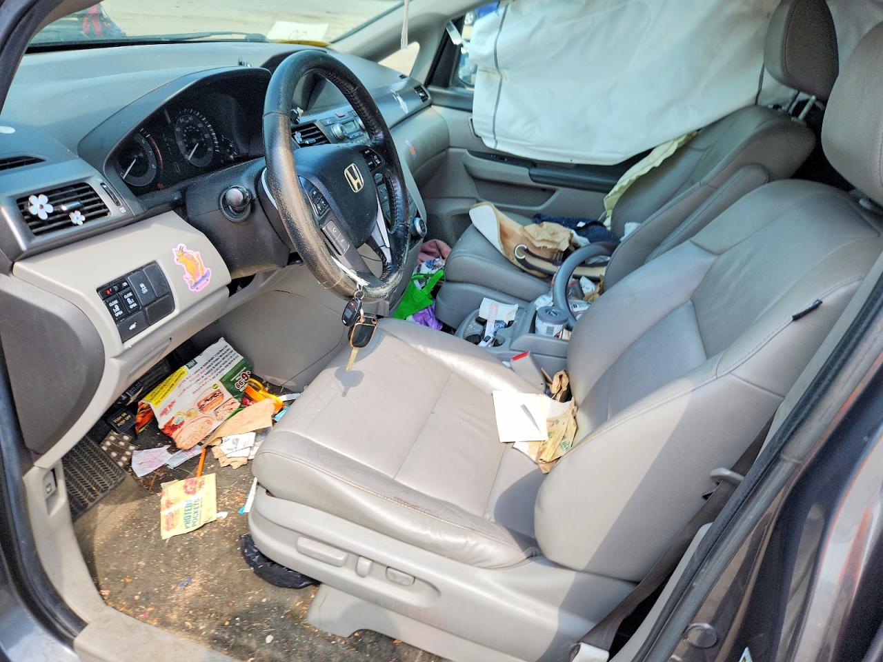 2012 Honda Odyssey Exl Gray vin: 5FNRL5H66CB119665