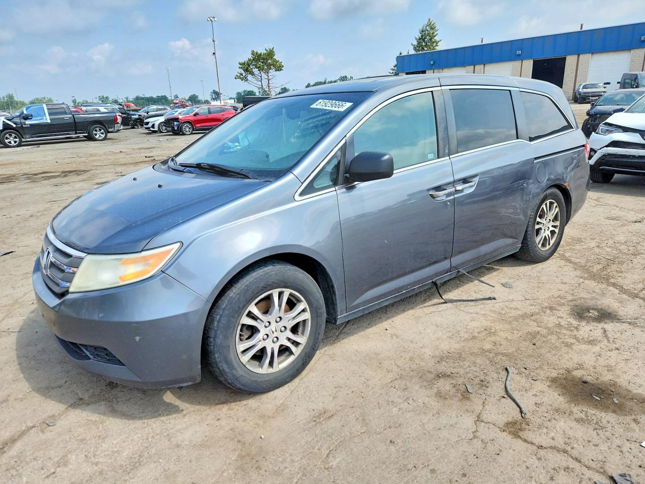 2012 Honda Odyssey Exl Gray vin: 5FNRL5H66CB119665