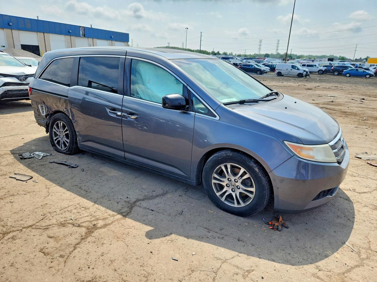 2012 Honda Odyssey Exl Gray vin: 5FNRL5H66CB119665