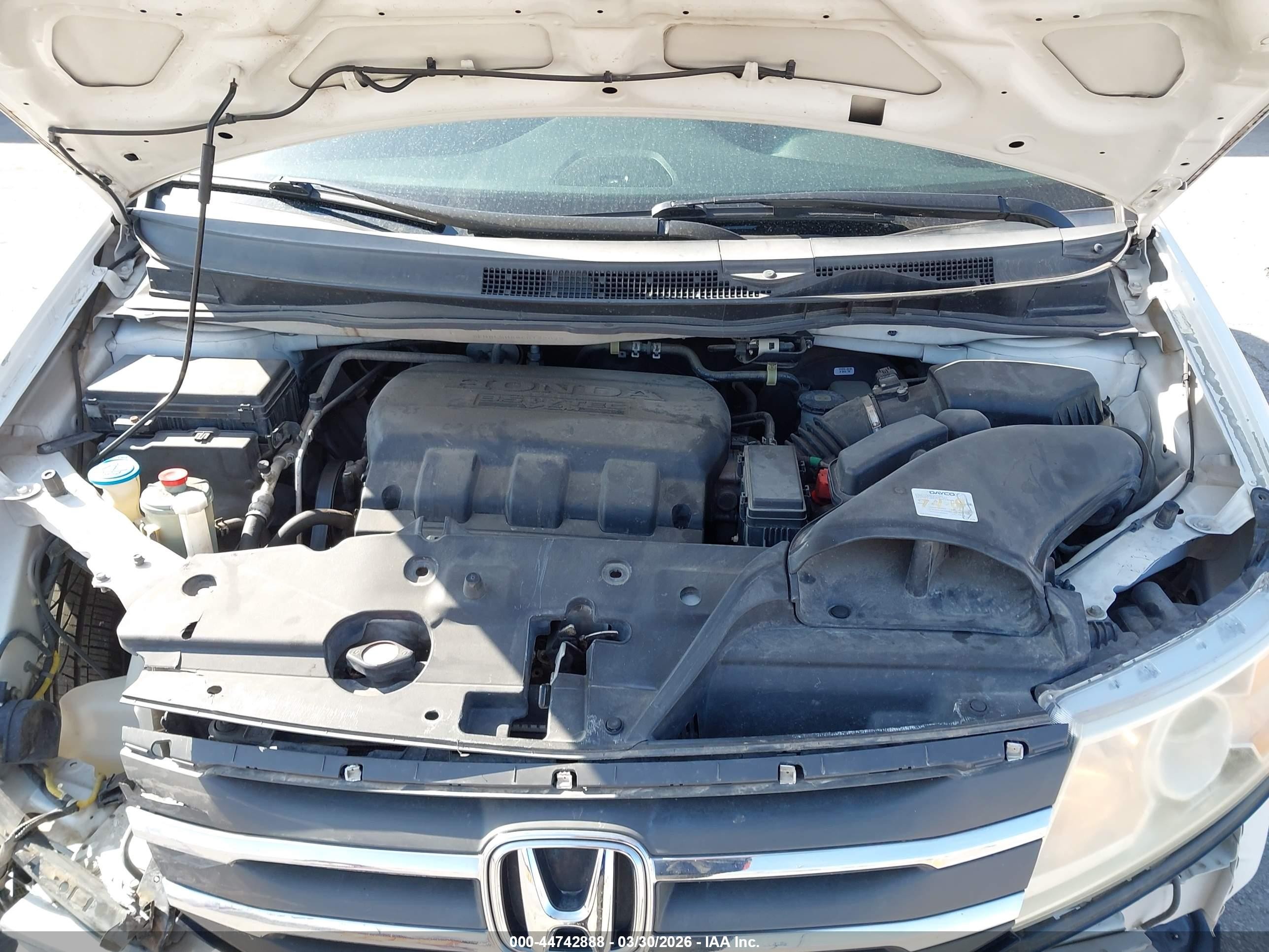 2012 Honda Odyssey Ex-l White vin: 5FNRL5H66CB122078