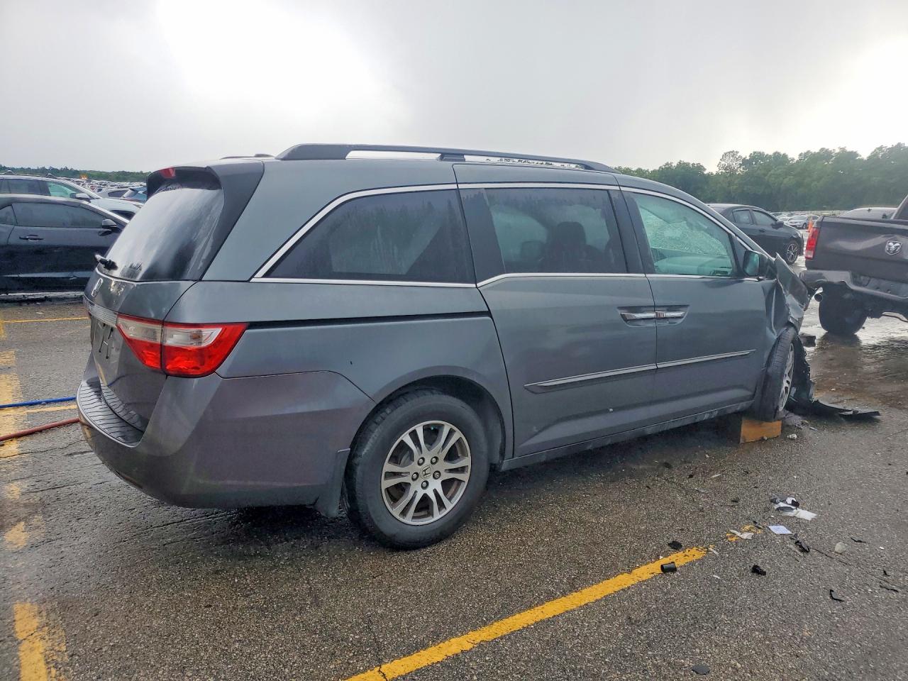 2012 Honda Odyssey Exl Gray vin: 5FNRL5H66CB124204
