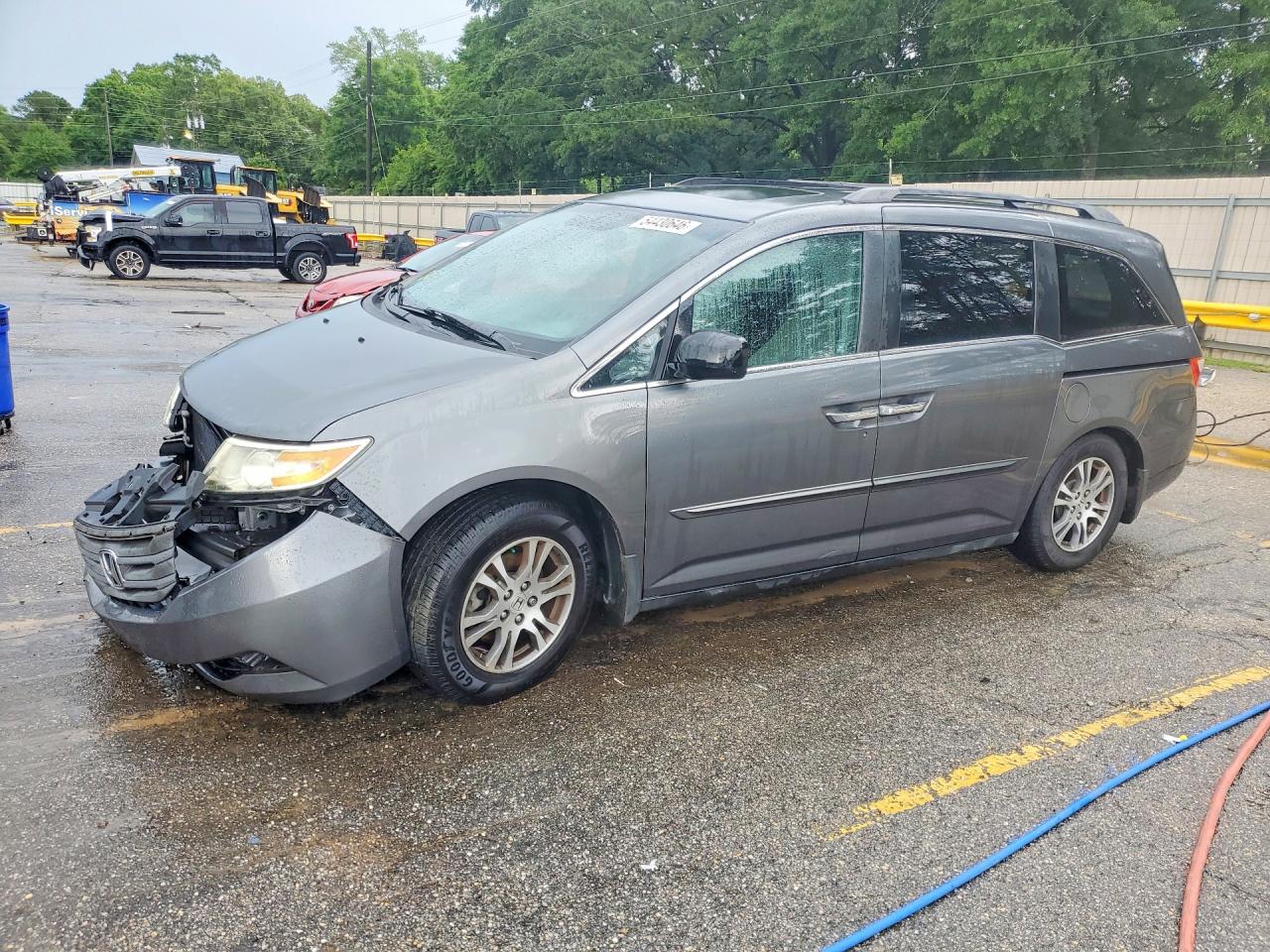 2012 Honda Odyssey Exl Gray vin: 5FNRL5H66CB124204