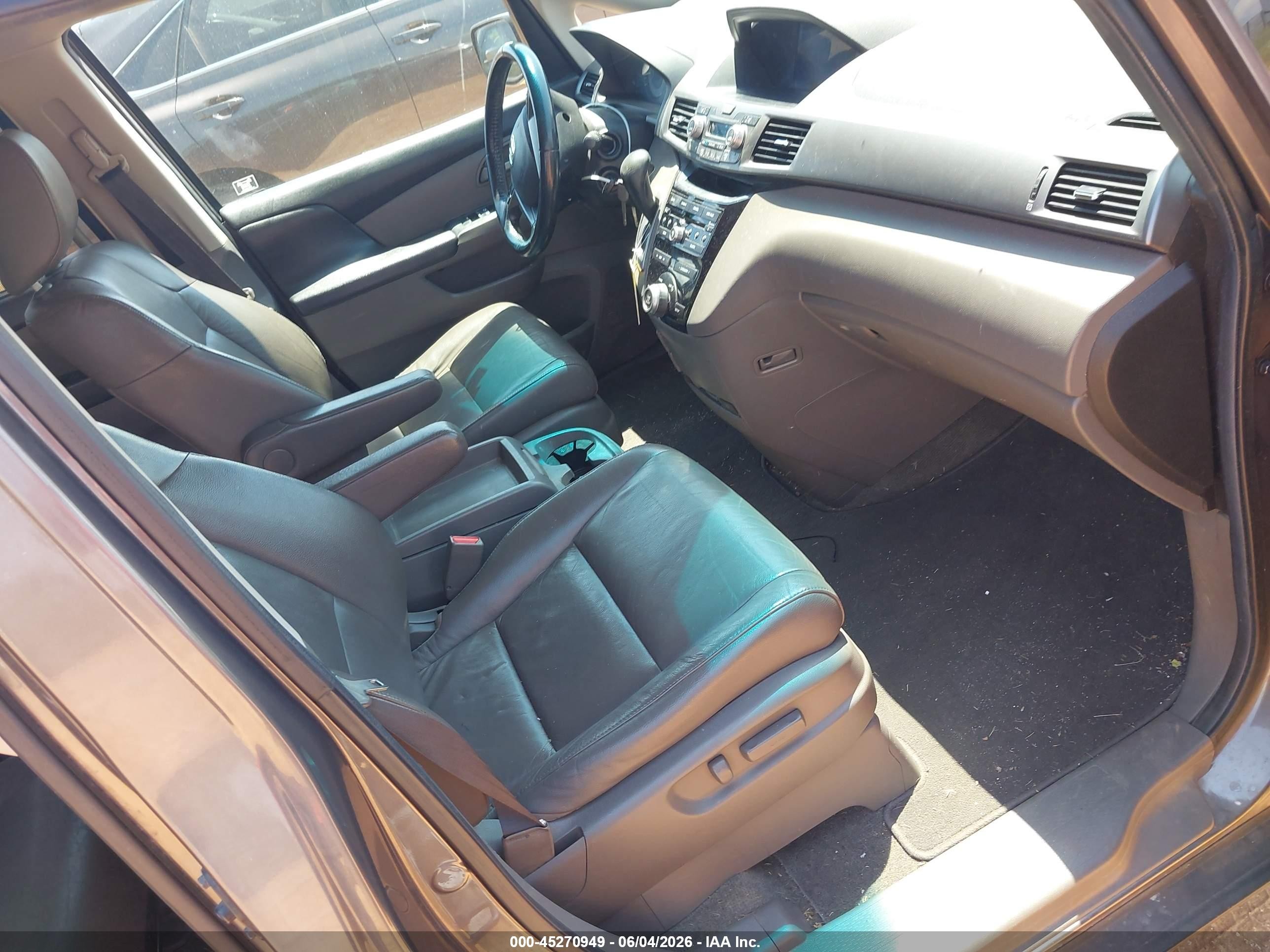 2012 Honda Odyssey Ex-l Gray vin: 5FNRL5H66CB139544