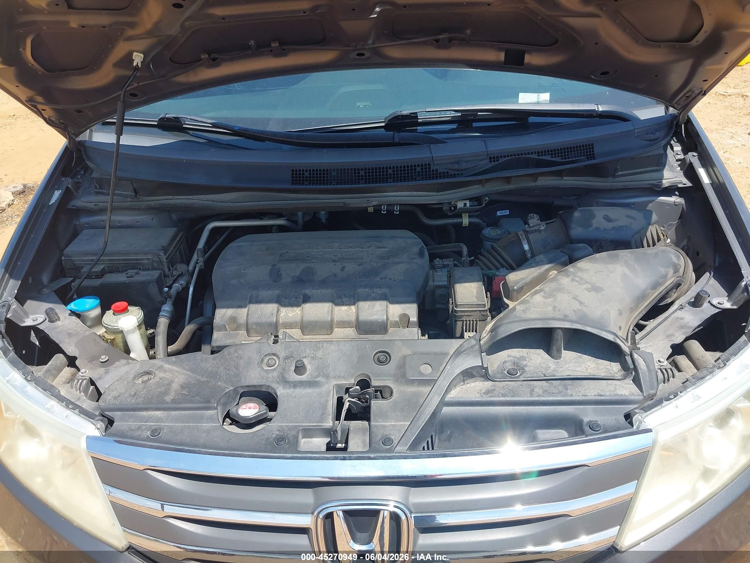 2012 Honda Odyssey Ex-l Gray vin: 5FNRL5H66CB139544