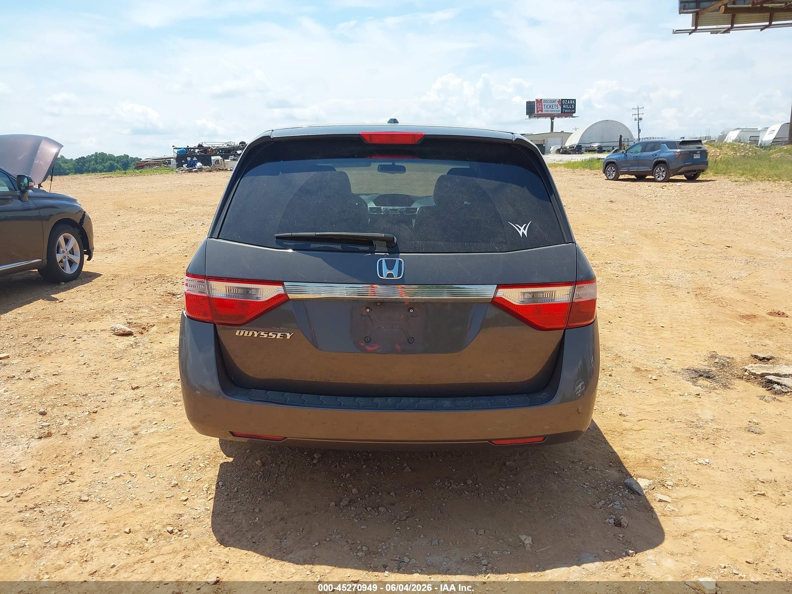 2012 Honda Odyssey Ex-l Gray vin: 5FNRL5H66CB139544