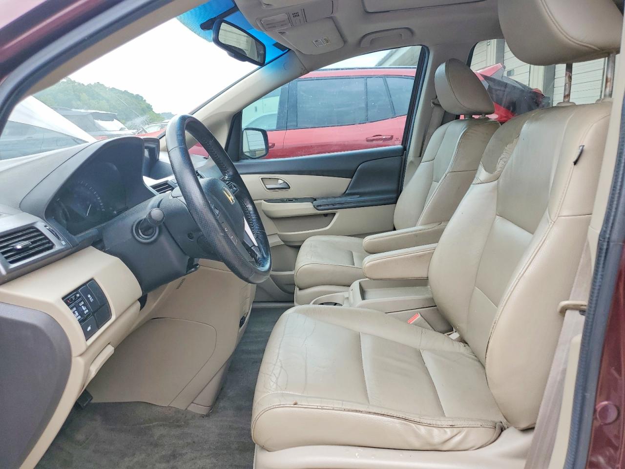 2013 Honda Odyssey Exl Burgundy vin: 5FNRL5H66DB011466