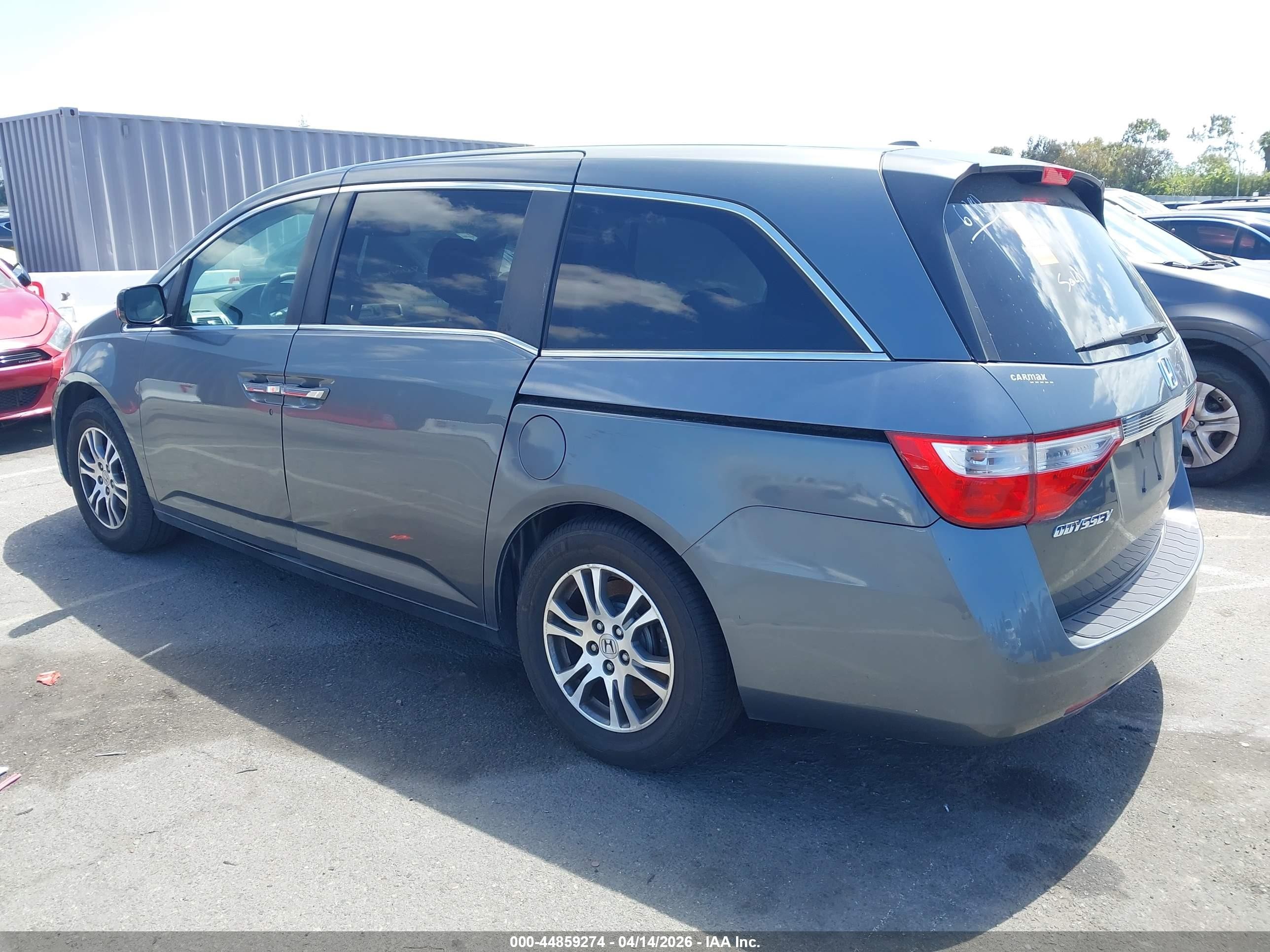 2013 Honda Odyssey Ex-l Gray vin: 5FNRL5H66DB012990