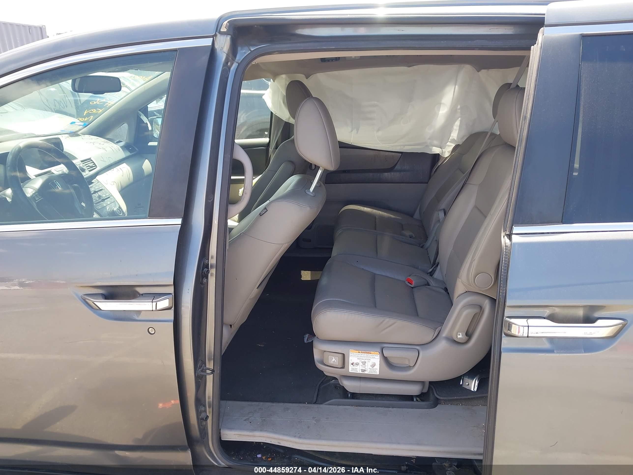 2013 Honda Odyssey Ex-l Gray vin: 5FNRL5H66DB012990
