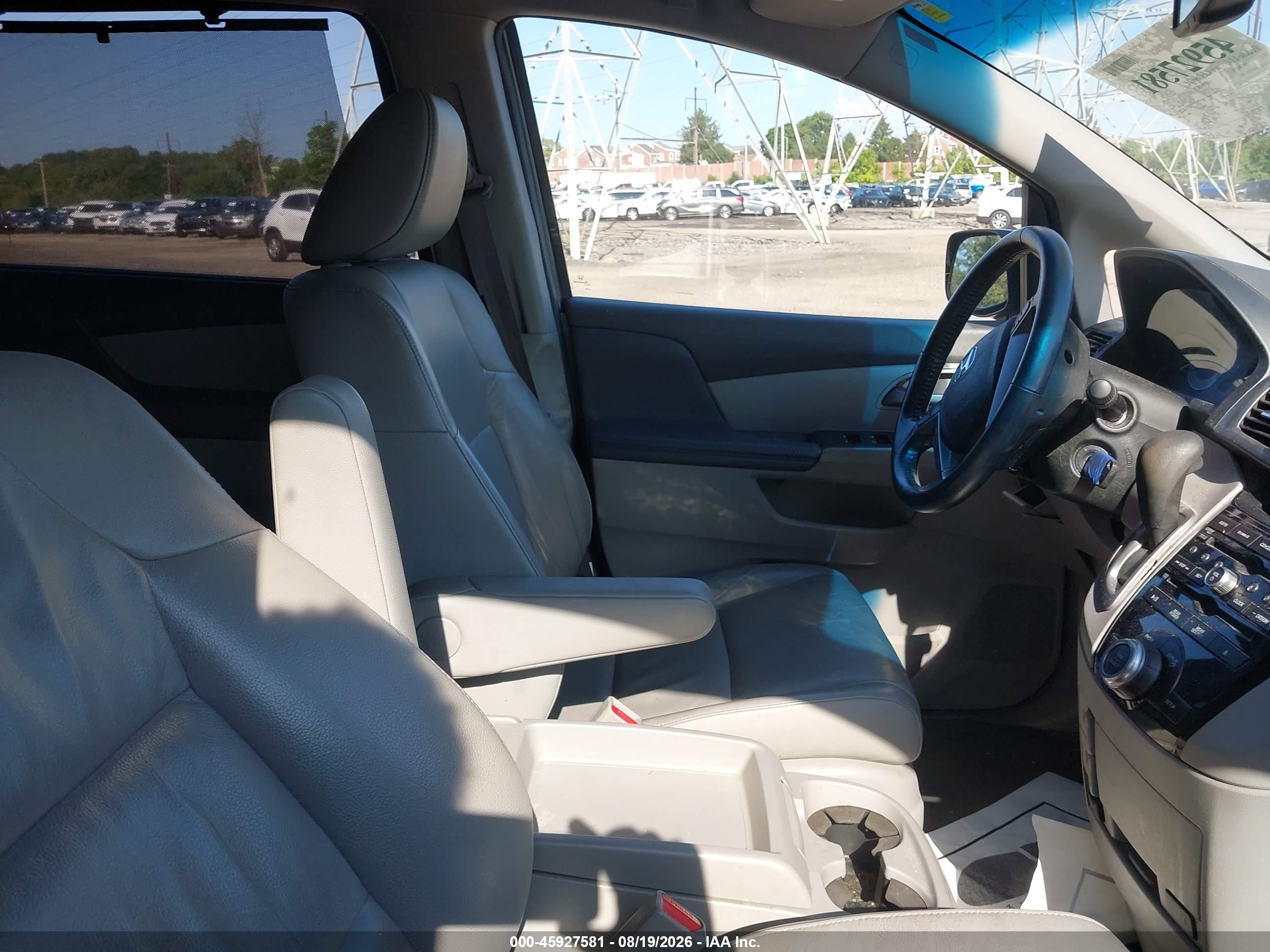 2013 Honda Odyssey Ex-l Gray vin: 5FNRL5H66DB017803