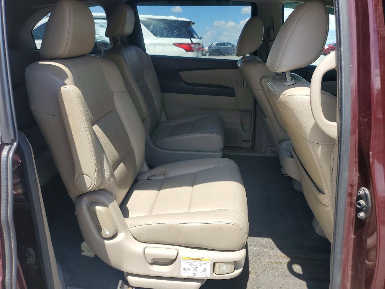 2013 Honda Odyssey Exl Burgundy vin: 5FNRL5H66DB022399