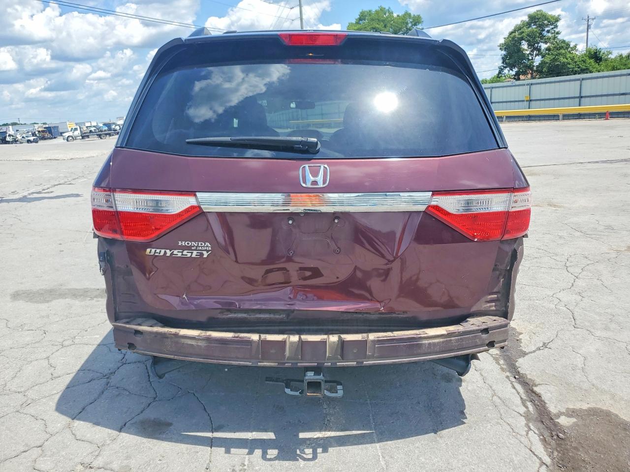 2013 Honda Odyssey Exl Burgundy vin: 5FNRL5H66DB022399