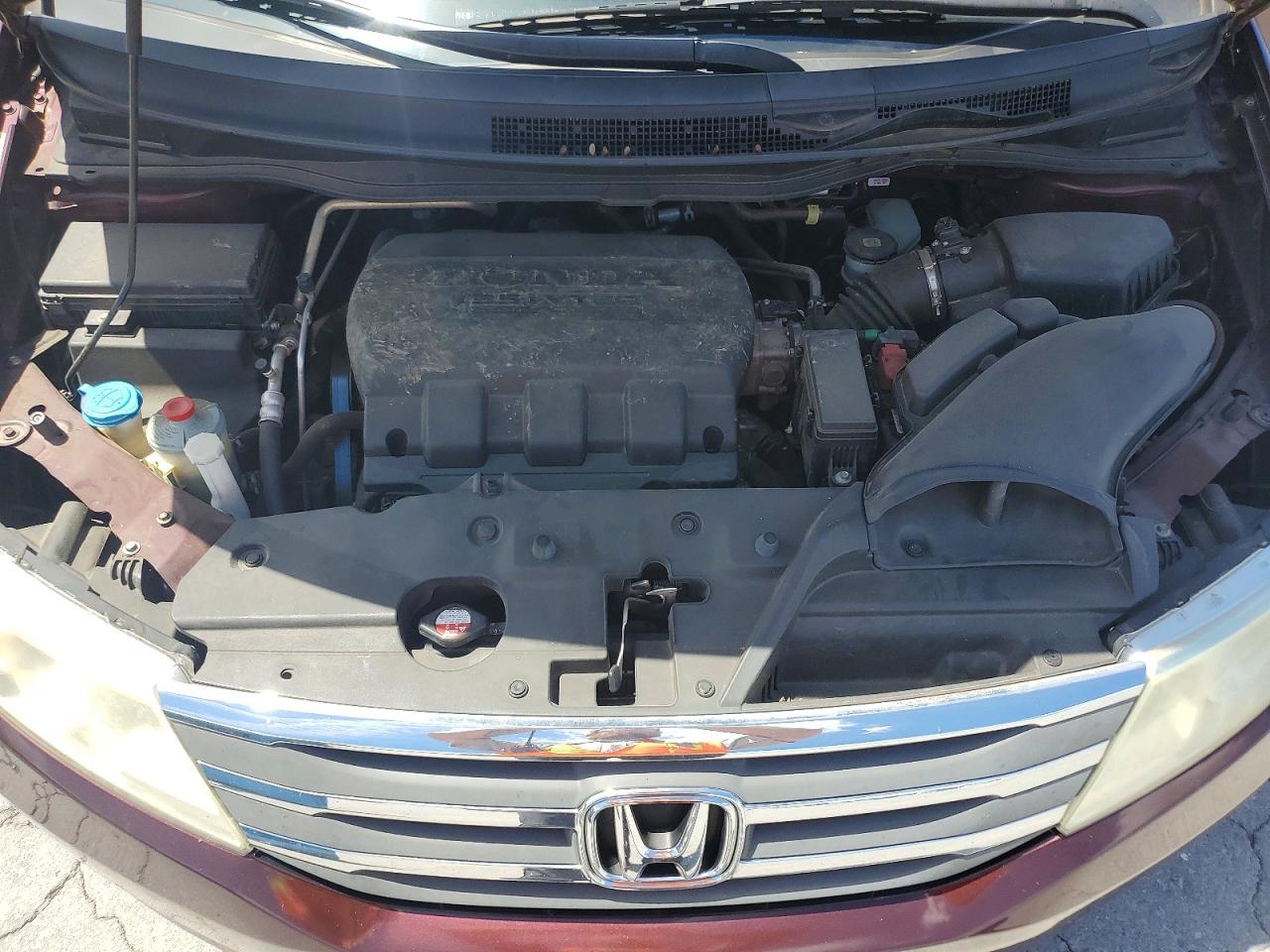 2013 Honda Odyssey Exl Burgundy vin: 5FNRL5H66DB022399