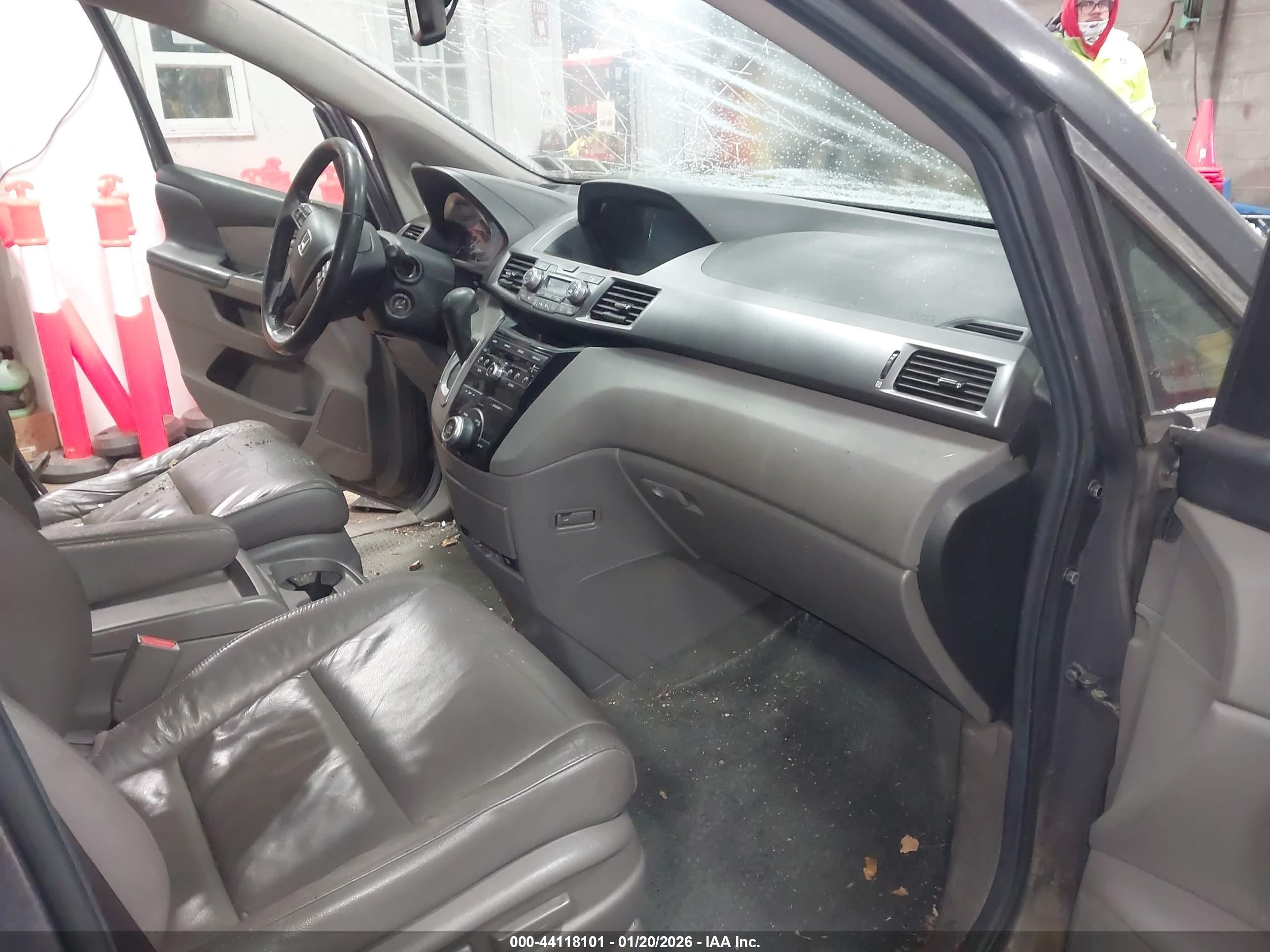 2013 Honda Odyssey Ex-l Gray vin: 5FNRL5H66DB030440