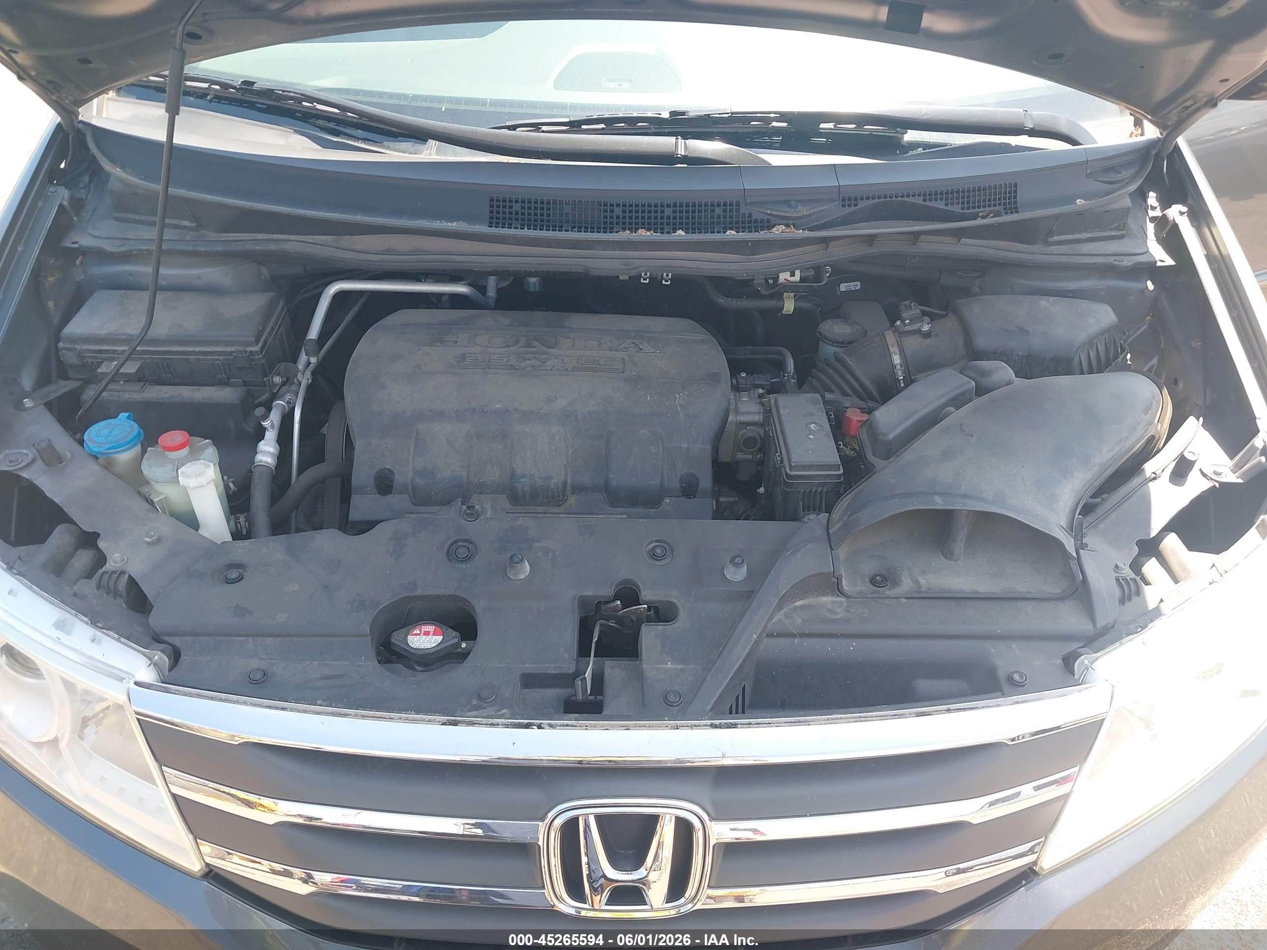 2013 Honda Odyssey Ex-l Gray vin: 5FNRL5H66DB036710