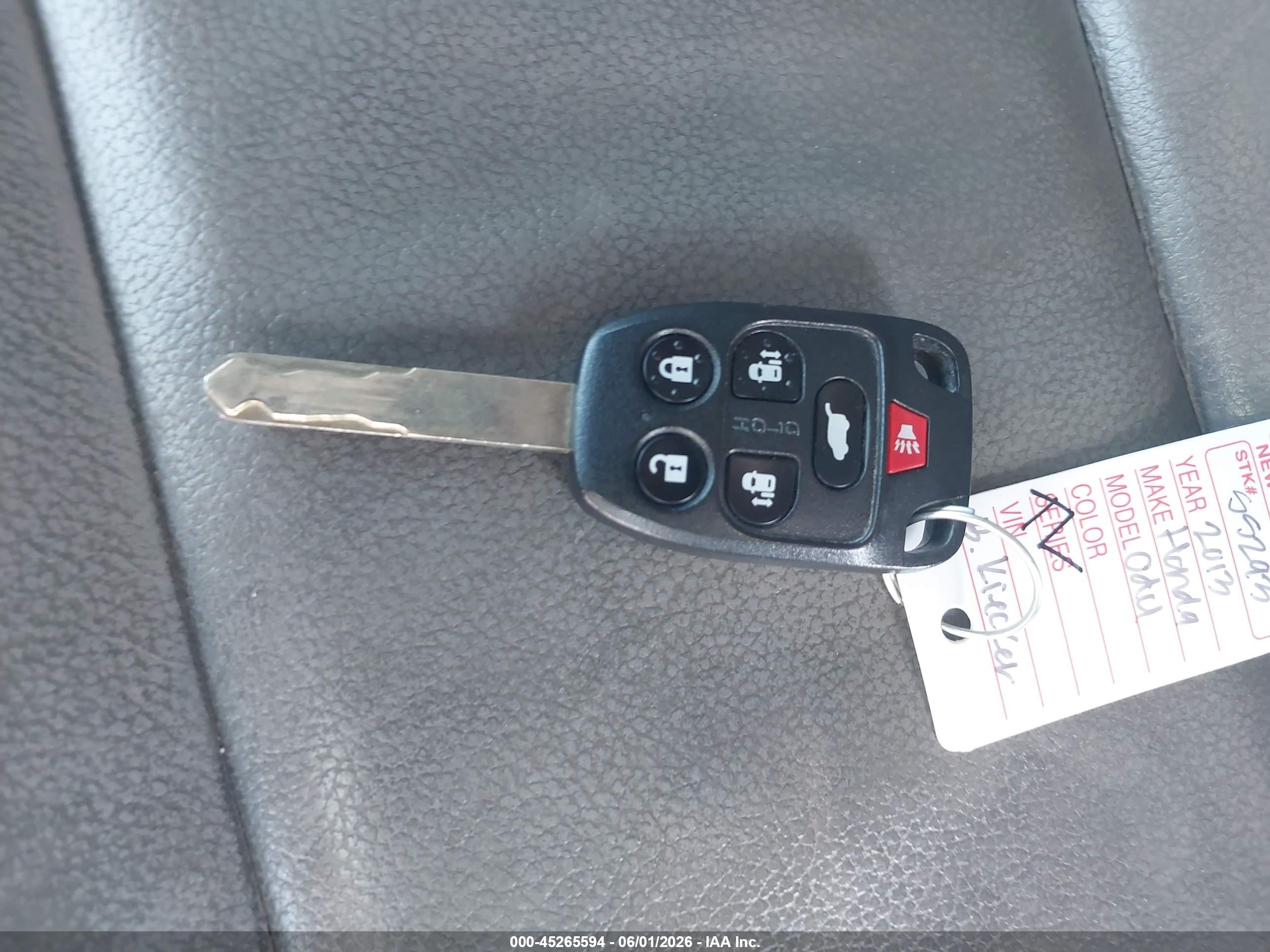 2013 Honda Odyssey Ex-l Gray vin: 5FNRL5H66DB036710