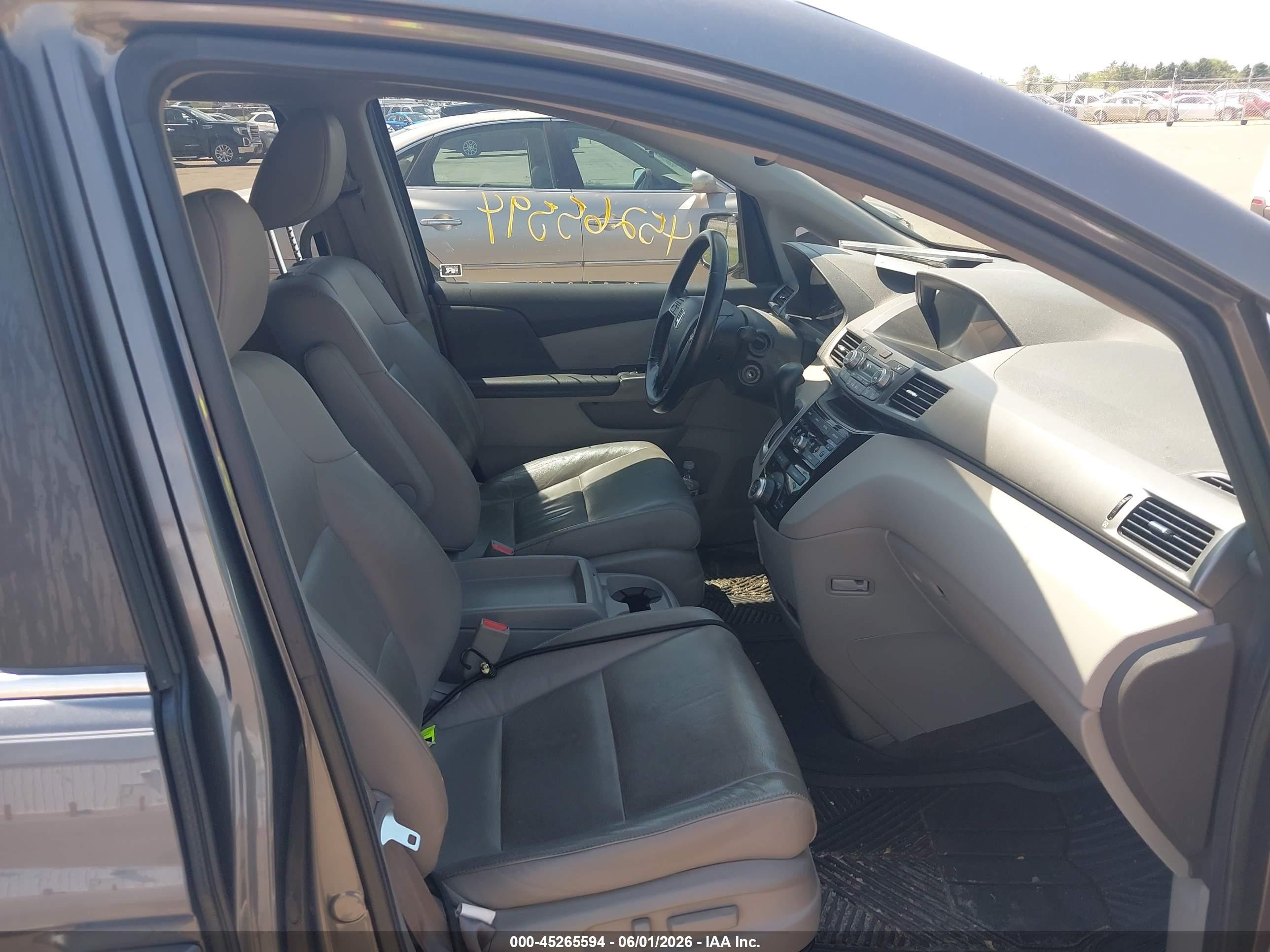 2013 Honda Odyssey Ex-l Gray vin: 5FNRL5H66DB036710