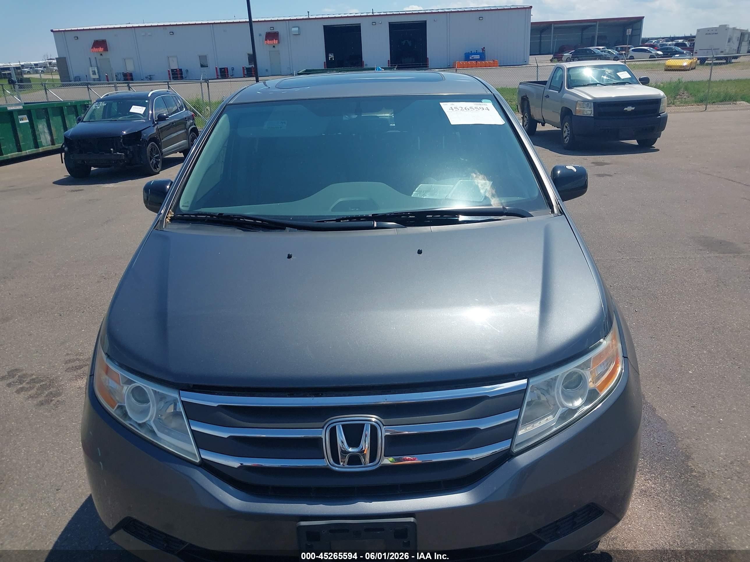 2013 Honda Odyssey Ex-l Gray vin: 5FNRL5H66DB036710