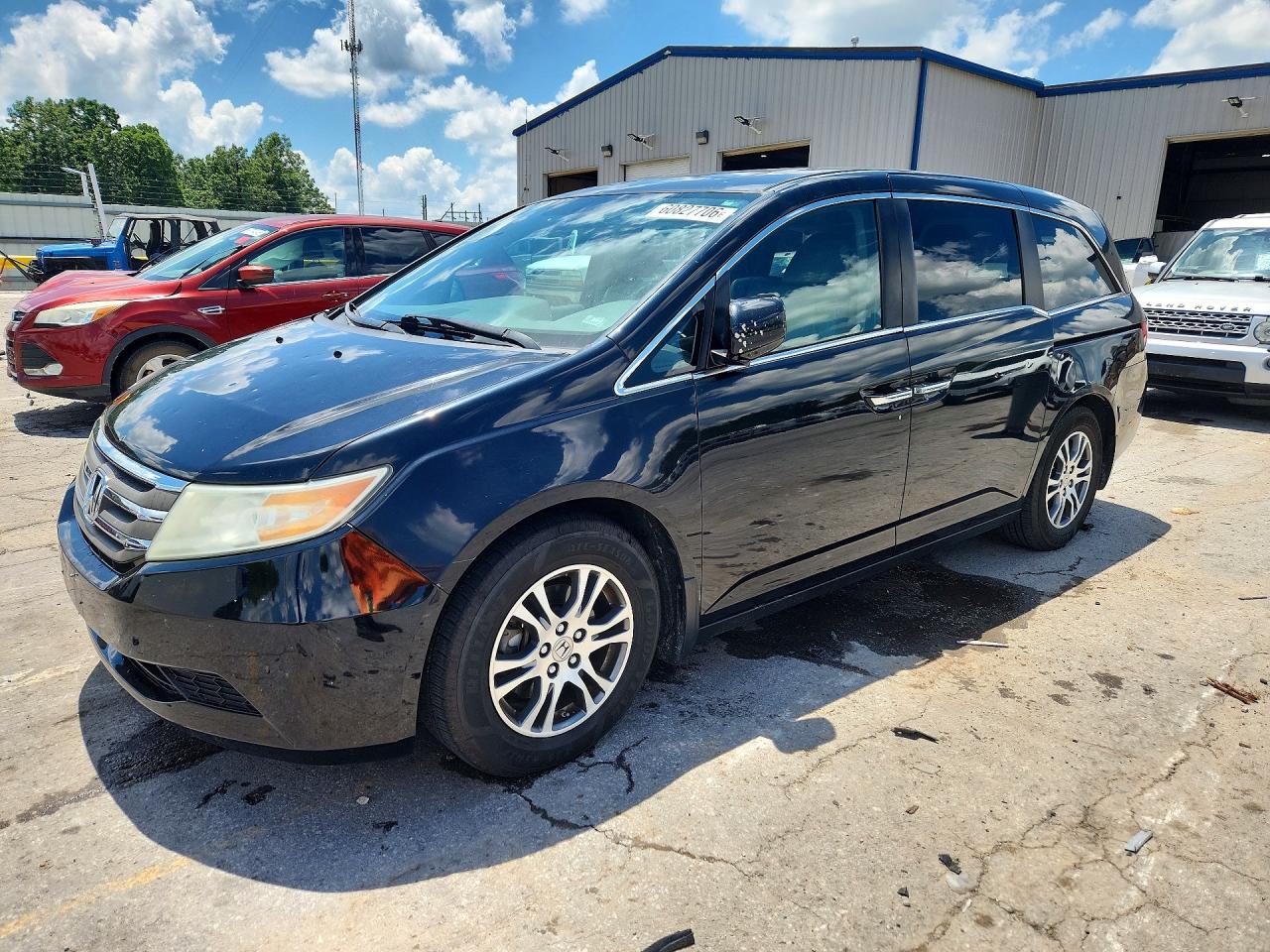 2013 Honda Odyssey Exl Black vin: 5FNRL5H66DB037324