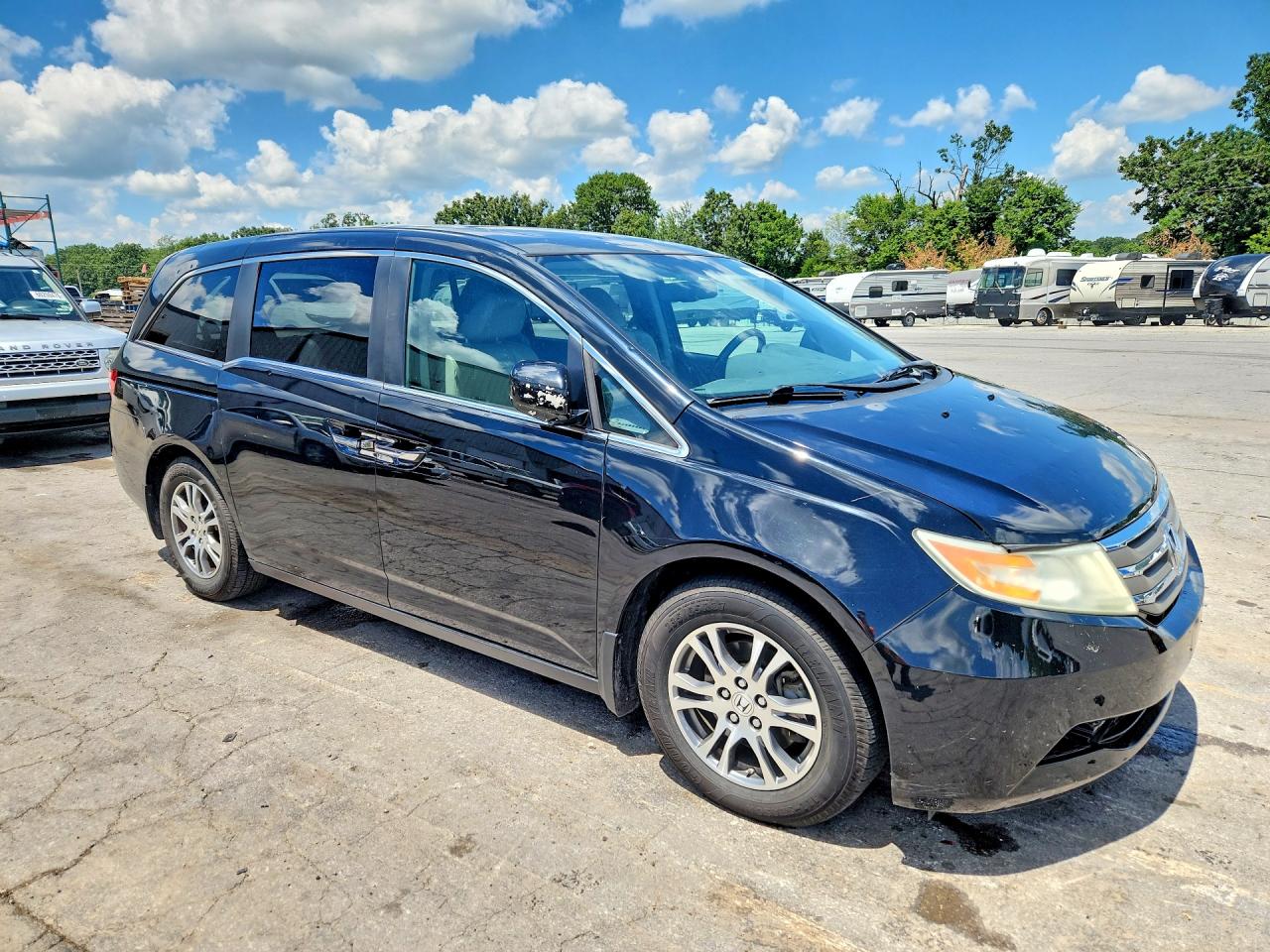 2013 Honda Odyssey Exl Black vin: 5FNRL5H66DB037324