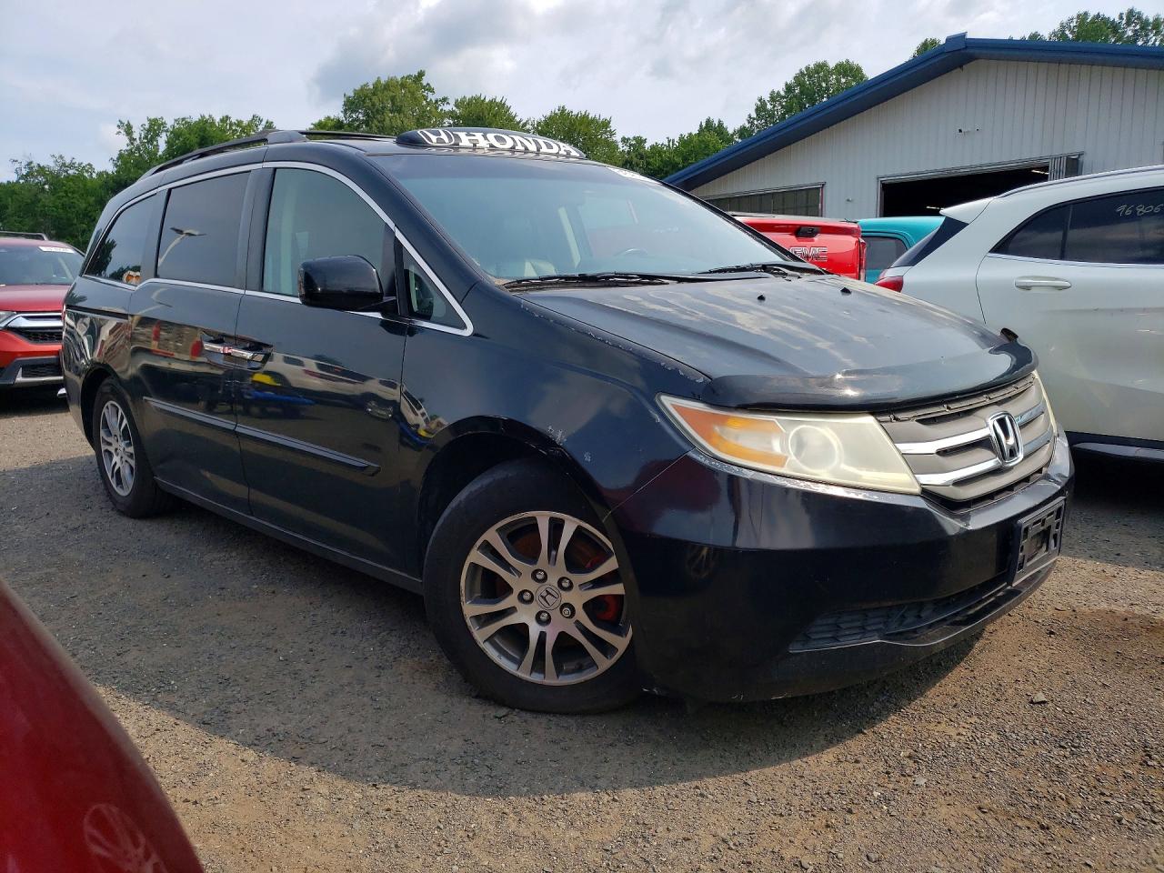 2013 Honda Odyssey Exl Черный vin: 5FNRL5H66DB043611