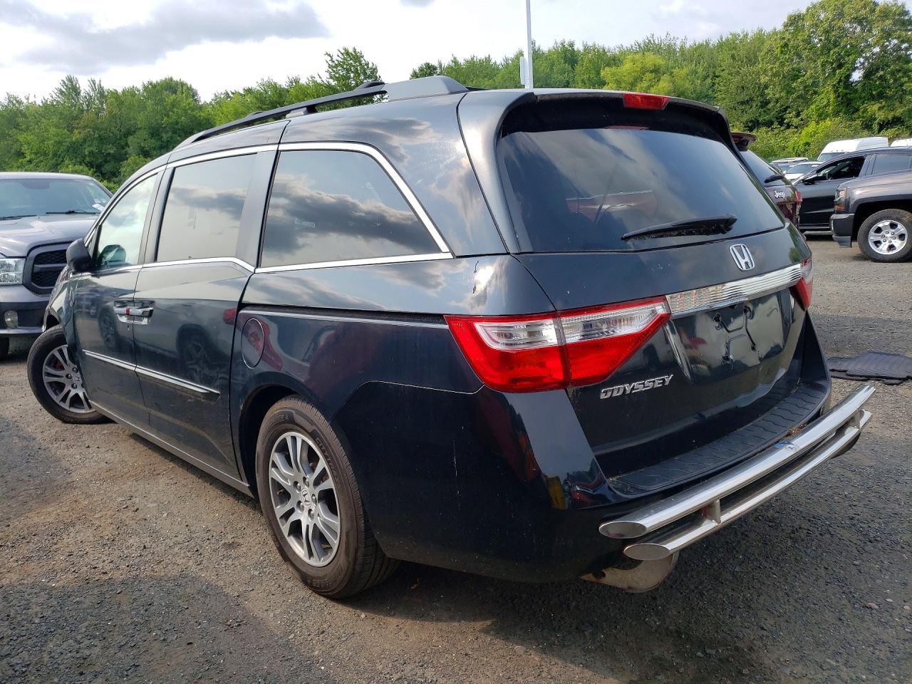2013 Honda Odyssey Exl Черный vin: 5FNRL5H66DB043611