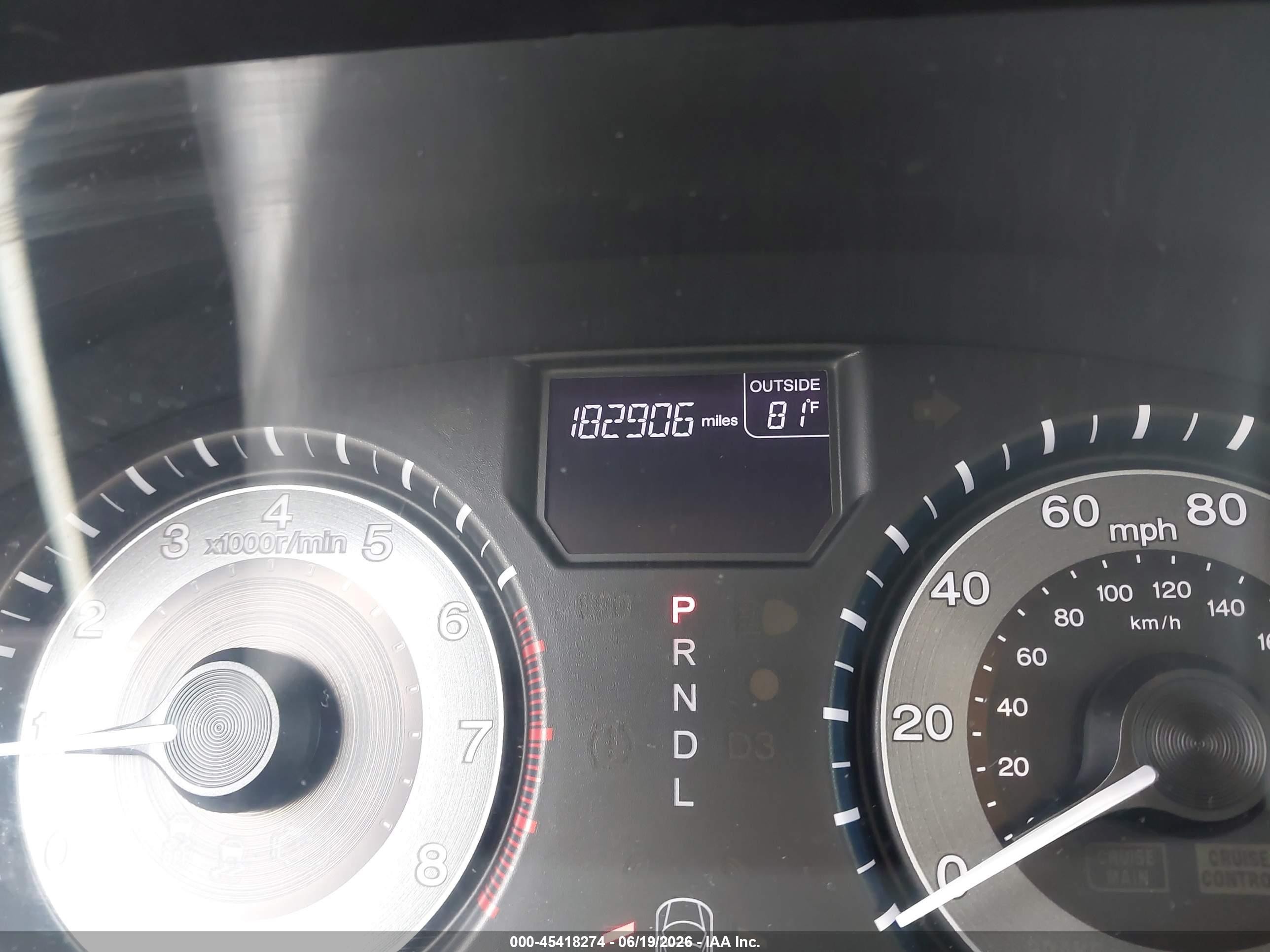 2013 Honda Odyssey Ex-l Burgundy vin: 5FNRL5H66DB049621