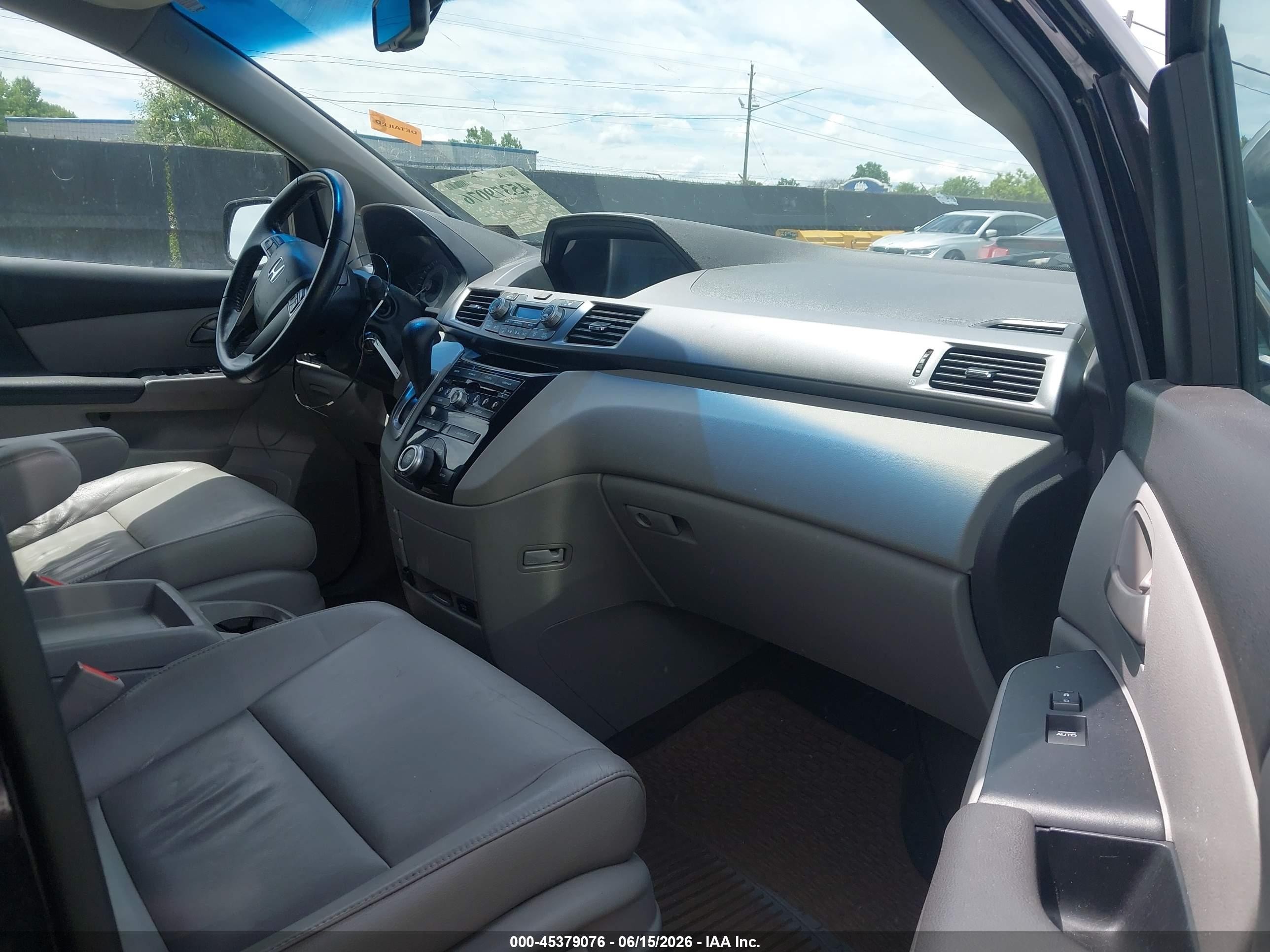 2013 Honda Odyssey Ex-l Black vin: 5FNRL5H66DB050803