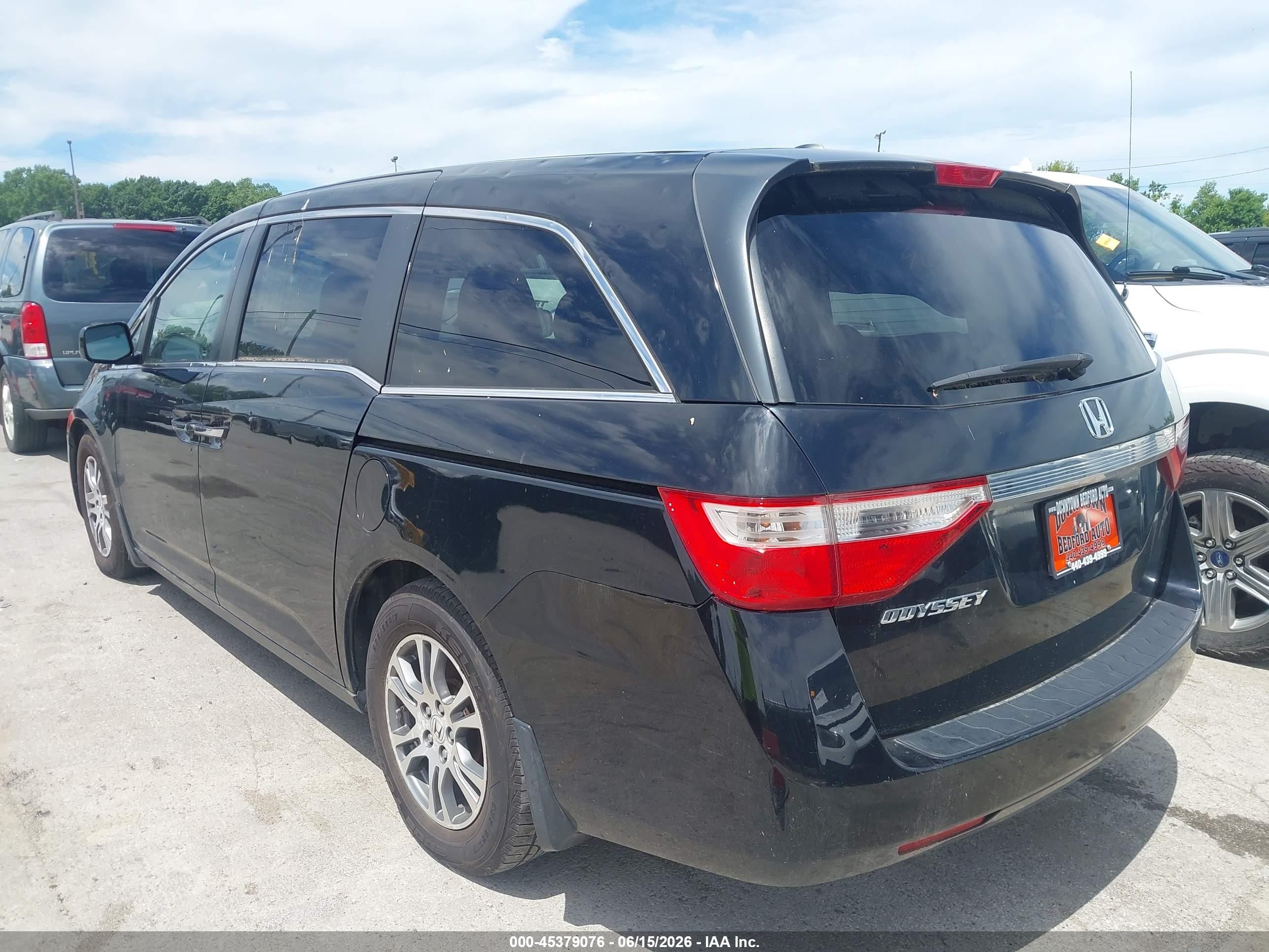 2013 Honda Odyssey Ex-l Black vin: 5FNRL5H66DB050803