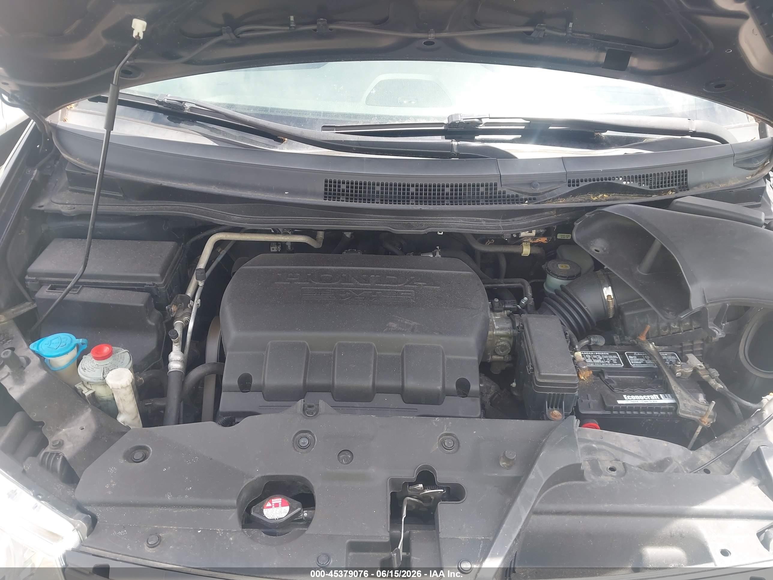 2013 Honda Odyssey Ex-l Black vin: 5FNRL5H66DB050803
