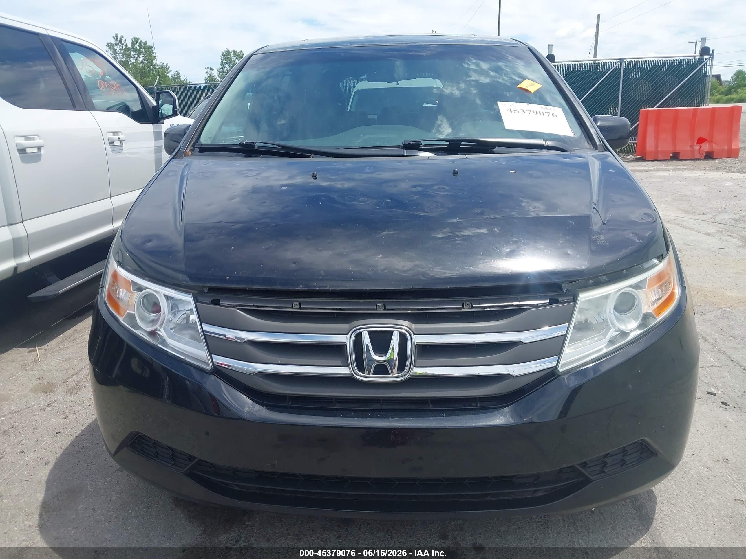 2013 Honda Odyssey Ex-l Black vin: 5FNRL5H66DB050803