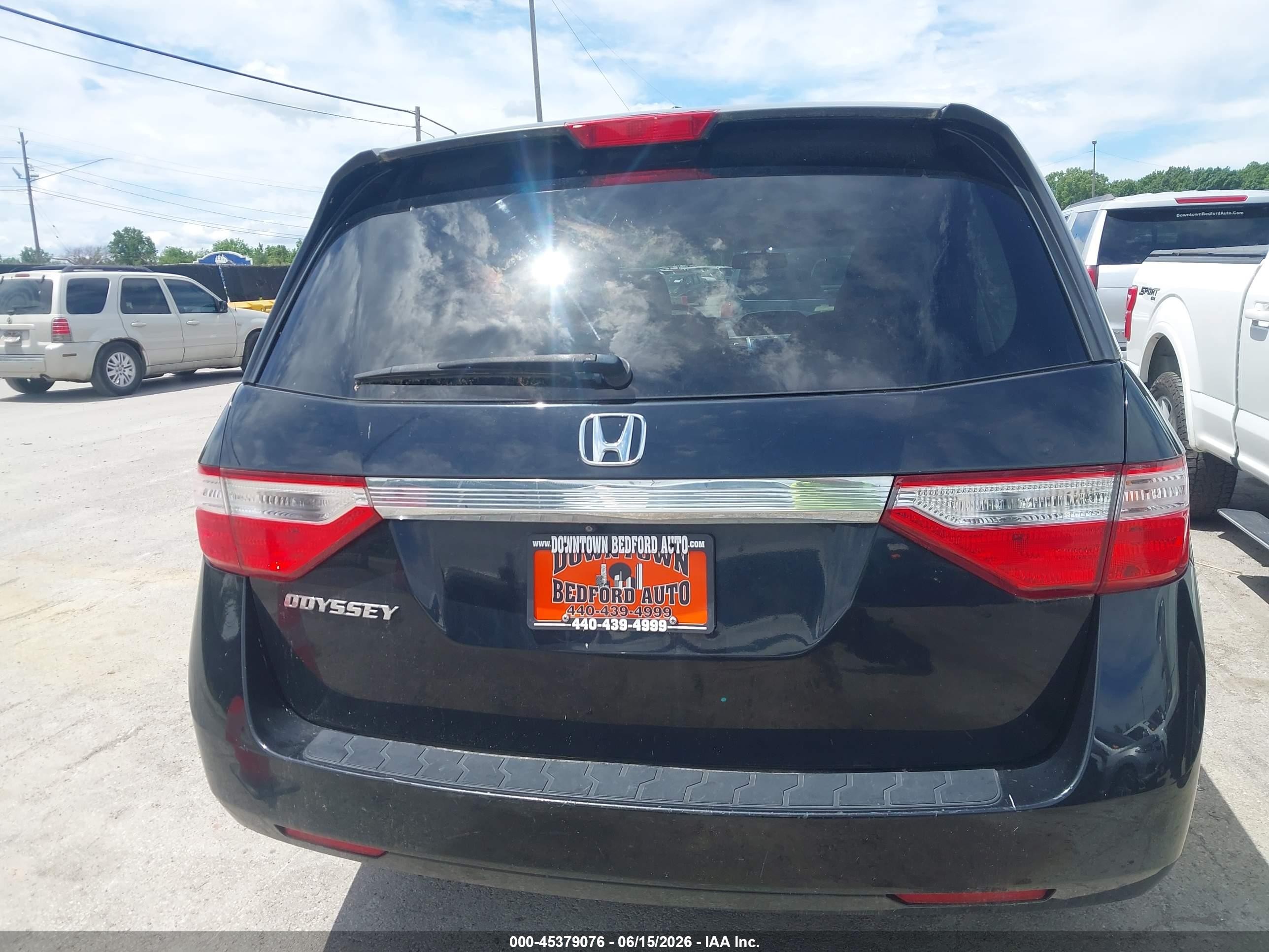 2013 Honda Odyssey Ex-l Black vin: 5FNRL5H66DB050803