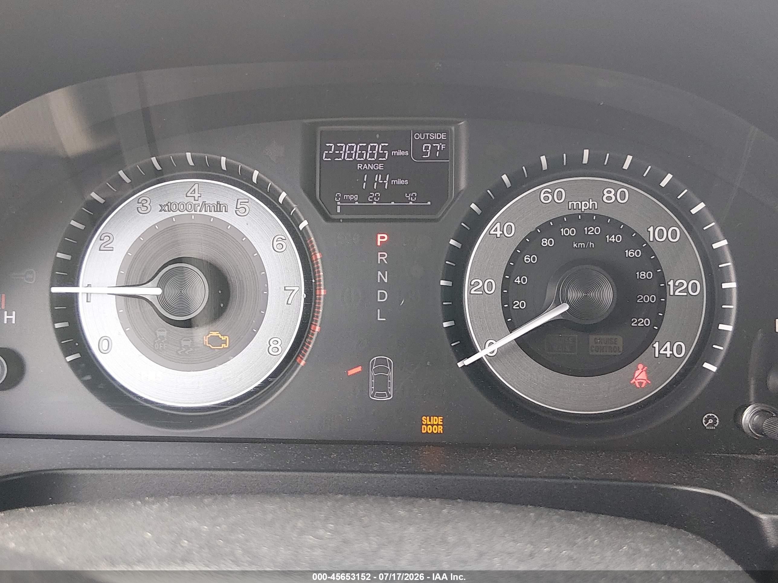 2013 Honda Odyssey Ex-l White vin: 5FNRL5H66DB057167