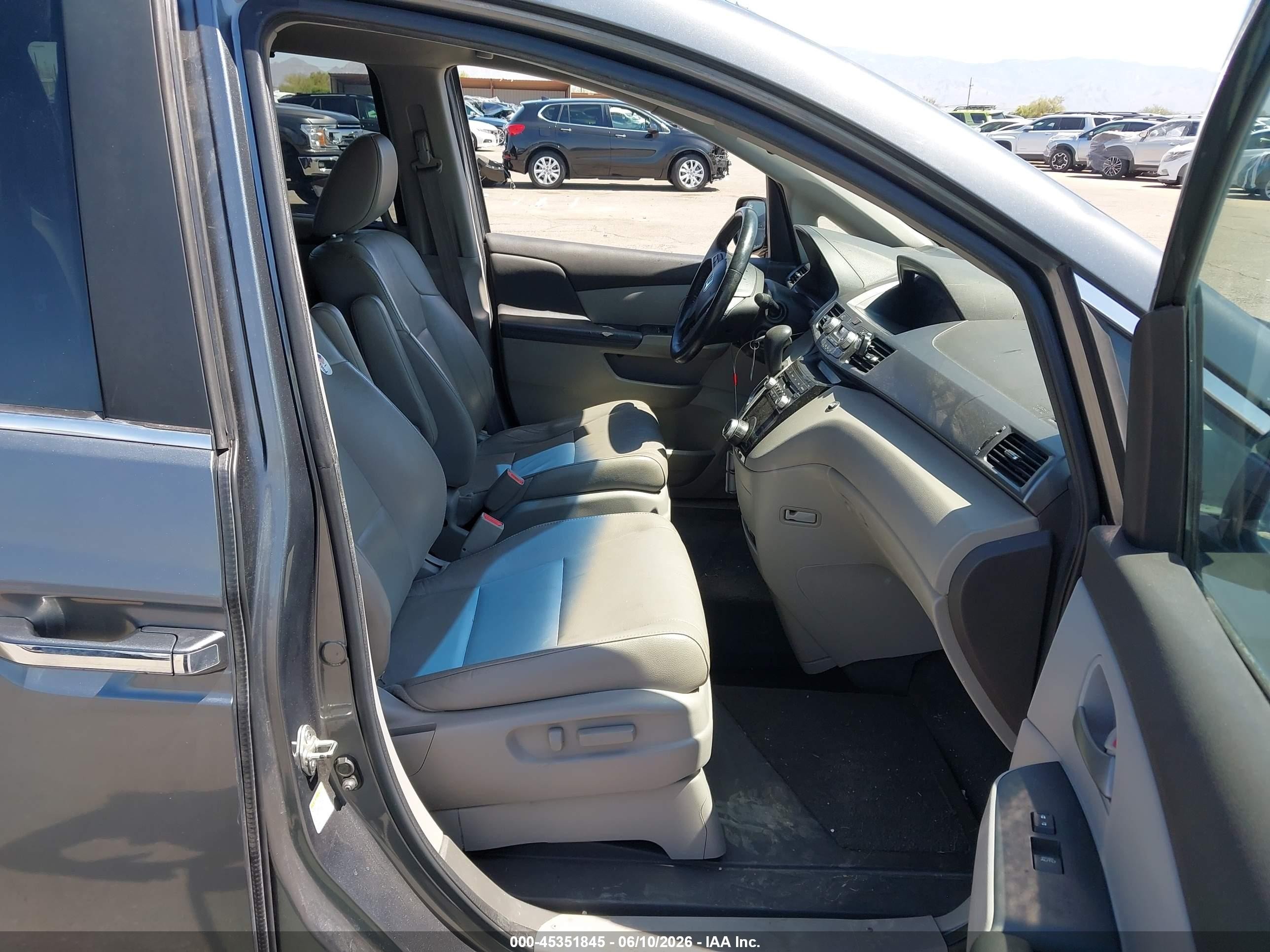 2013 Honda Odyssey Ex-l Gray vin: 5FNRL5H66DB057590
