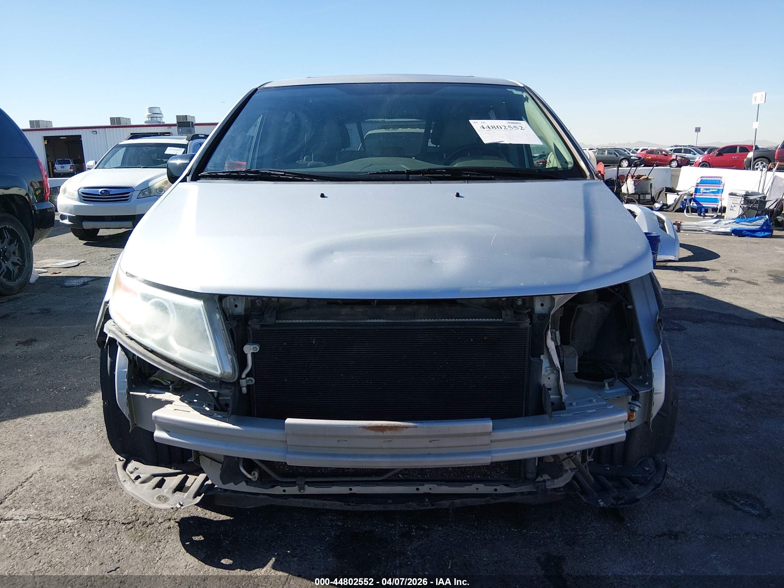 2013 Honda Odyssey Ex-l Silver vin: 5FNRL5H66DB080013