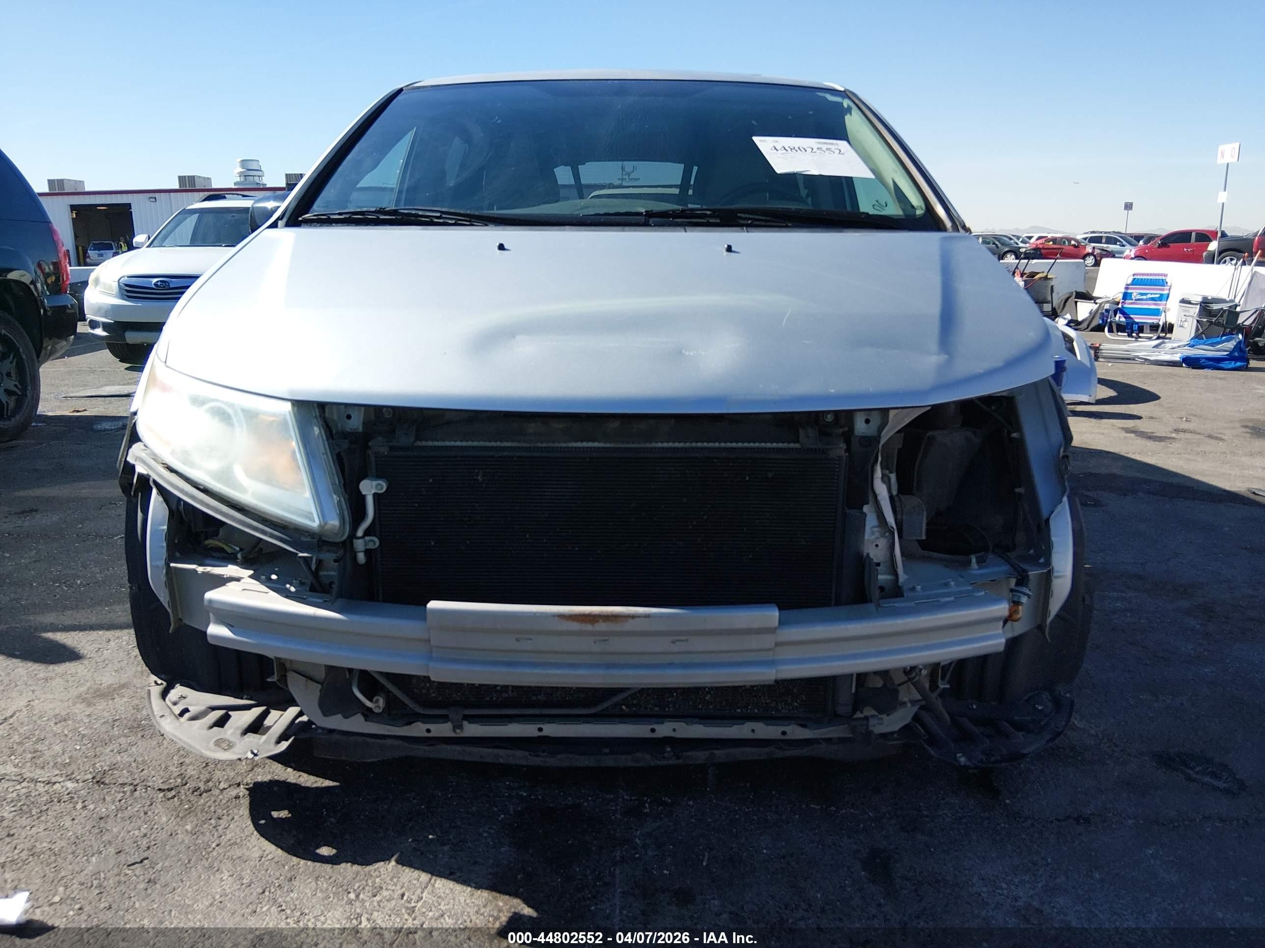 2013 Honda Odyssey Ex-l Silver vin: 5FNRL5H66DB080013