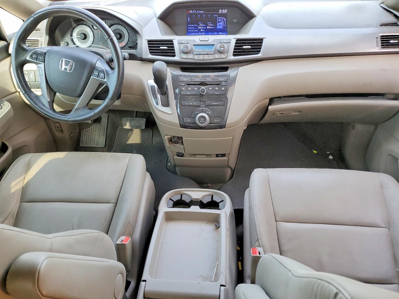 2013 Honda Odyssey Exl White vin: 5FNRL5H66DB080495